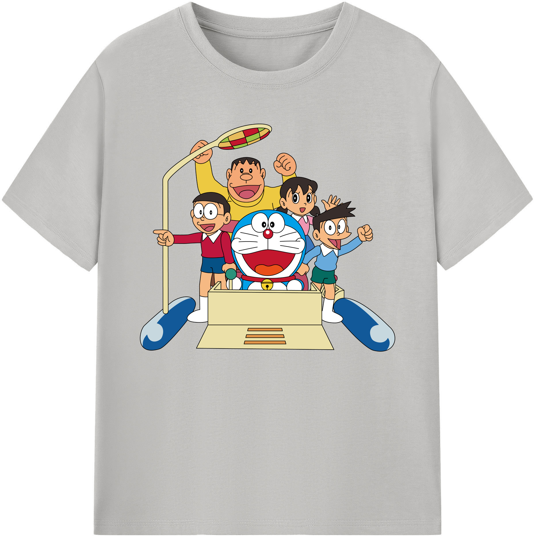 （画像用） ドラえもん 骨川 スネ夫 Doraemon Honekawa Suneo 綿100％ メンズ半袖Tシャツ｜肌触りやわらか＆通気性