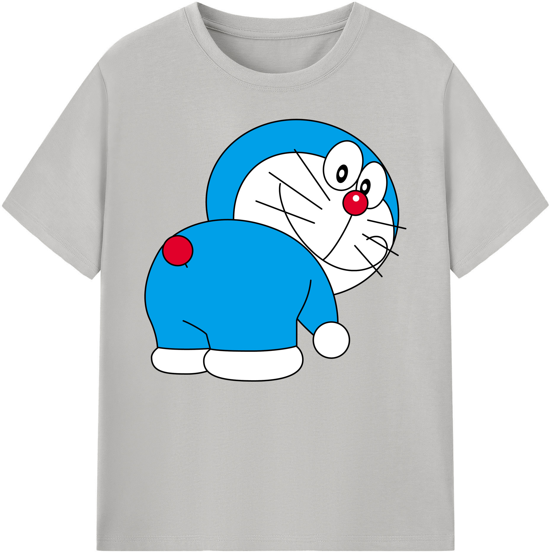 （画像用） ドラえもん Doraemon 綿100％ メンズ半袖Tシャツ｜肌触りやわらか＆通気性
