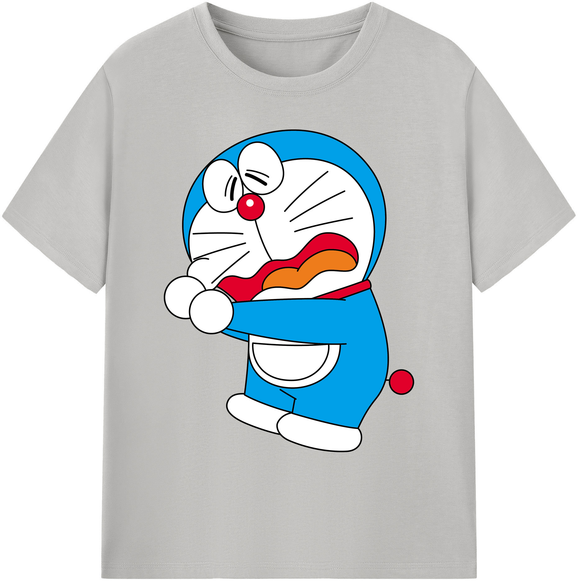（画像用） ドラえもん Doraemon 綿100％ メンズ半袖Tシャツ｜肌触りやわらか＆通気性