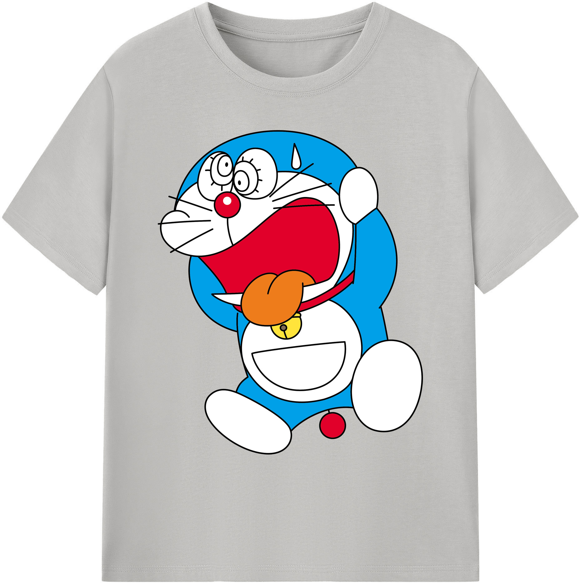 （画像用） ドラえもん Doraemon 綿100％ メンズ半袖Tシャツ｜肌触りやわらか＆通気性