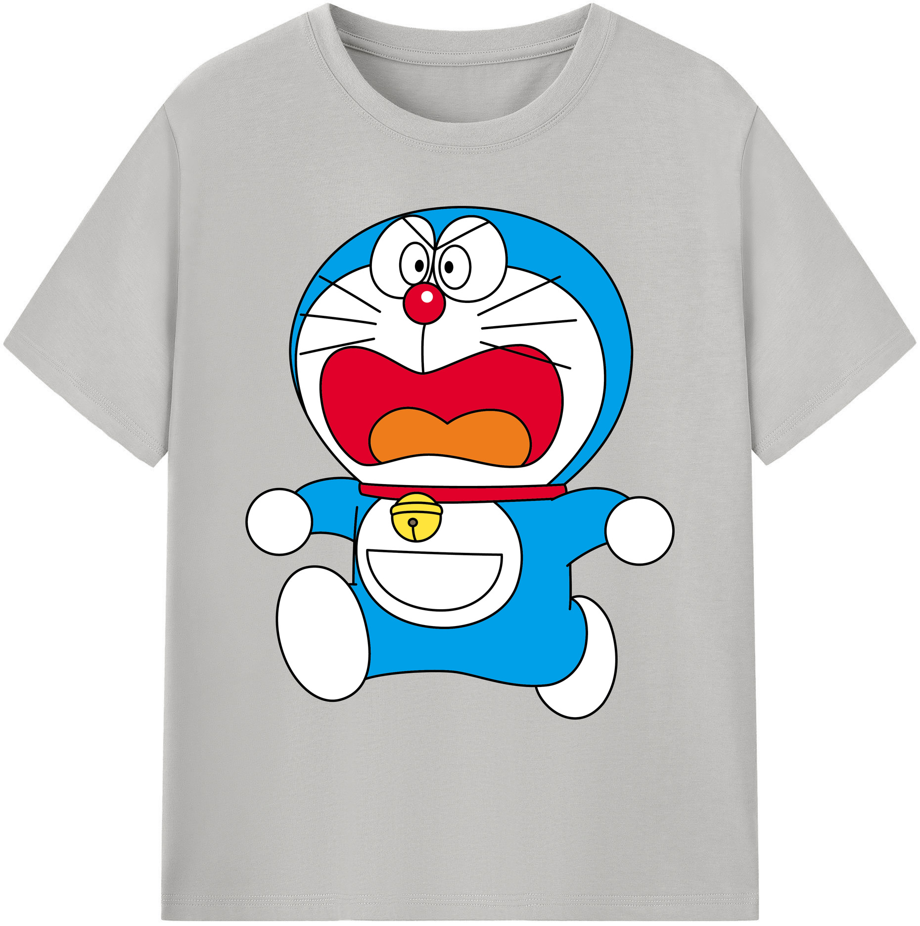 （画像用） ドラえもん Doraemon 綿100％ メンズ半袖Tシャツ｜肌触りやわらか＆通気性