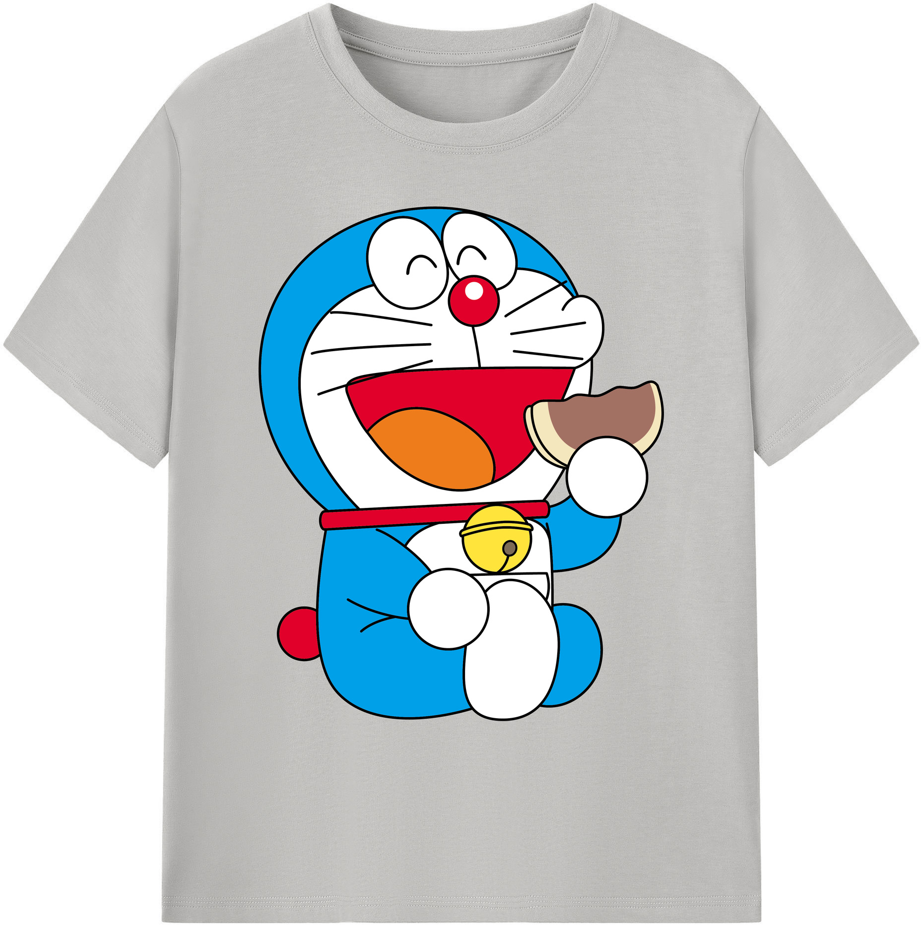 （画像用） ドラえもん Doraemon 綿100％ メンズ半袖Tシャツ｜肌触りやわらか＆通気性