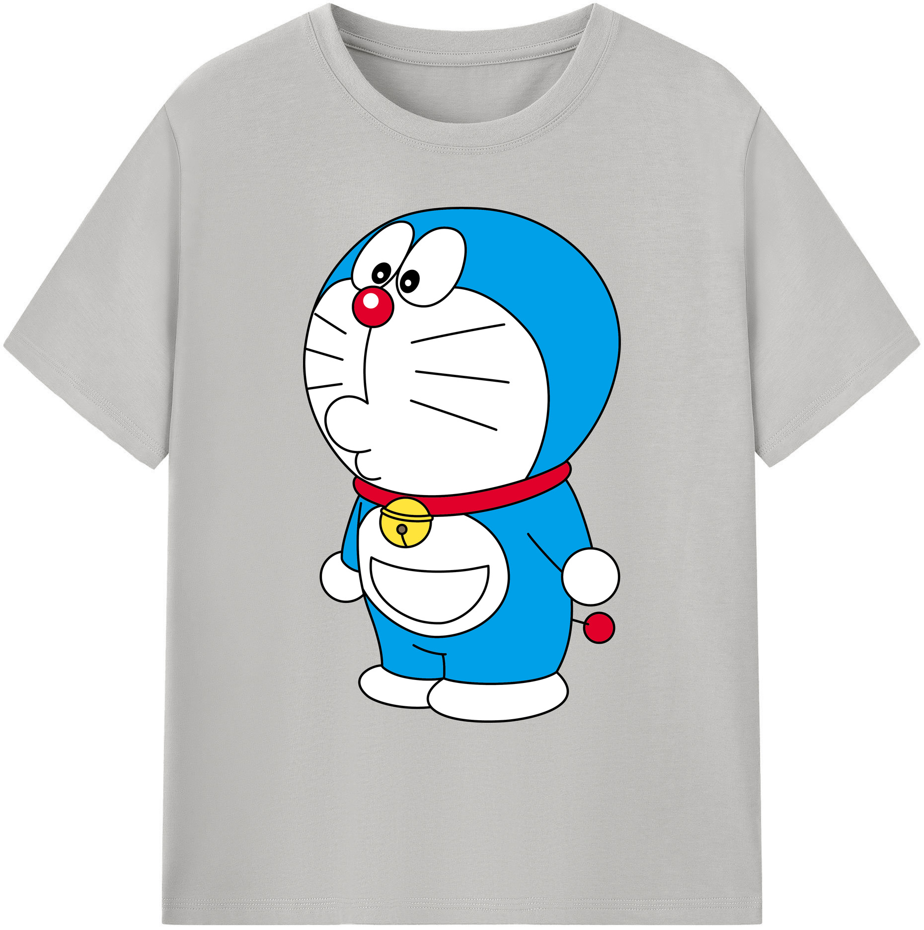 （画像用） ドラえもん Doraemon 綿100％ メンズ半袖Tシャツ｜肌触りやわらか＆通気性