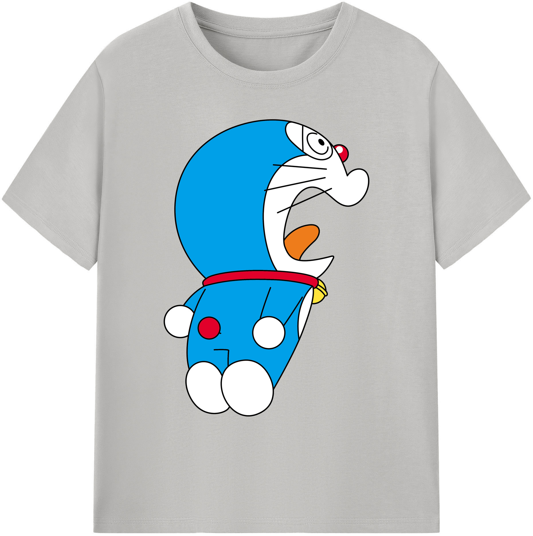 （画像用） ドラえもん Doraemon 綿100％ メンズ半袖Tシャツ｜肌触りやわらか＆通気性