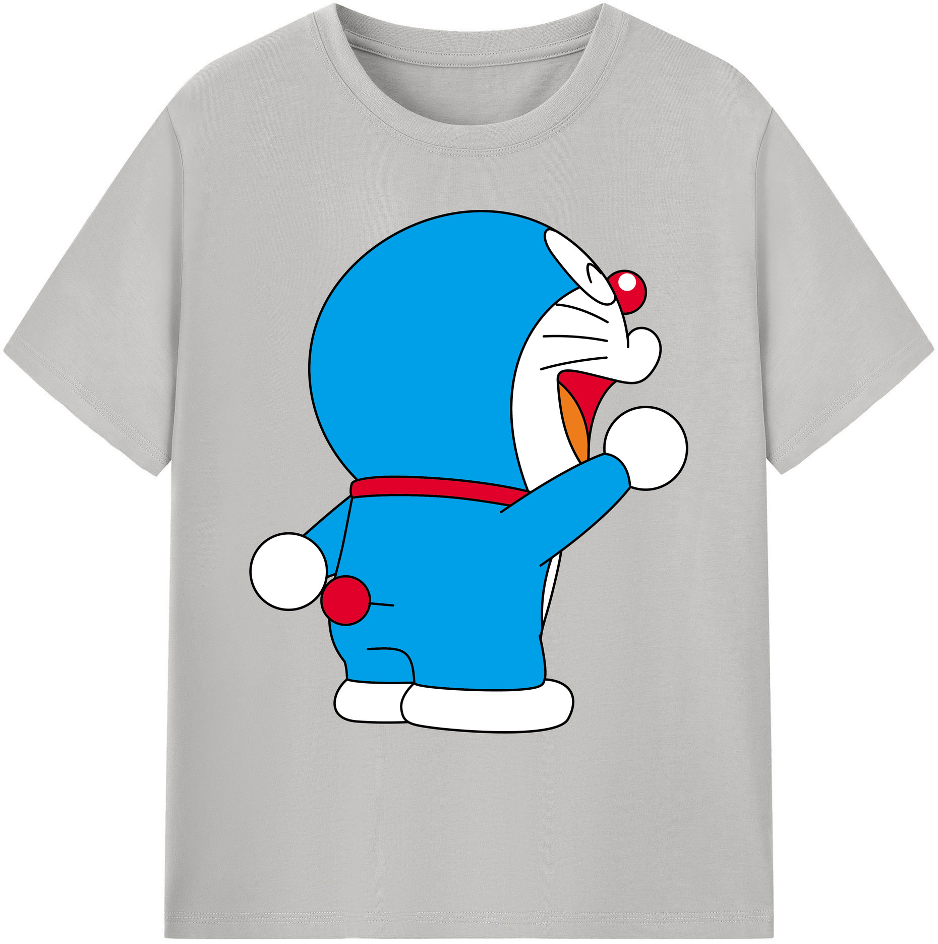 （画像用） ドラえもん Doraemon 綿100％ メンズ半袖Tシャツ｜肌触りやわらか＆通気性
