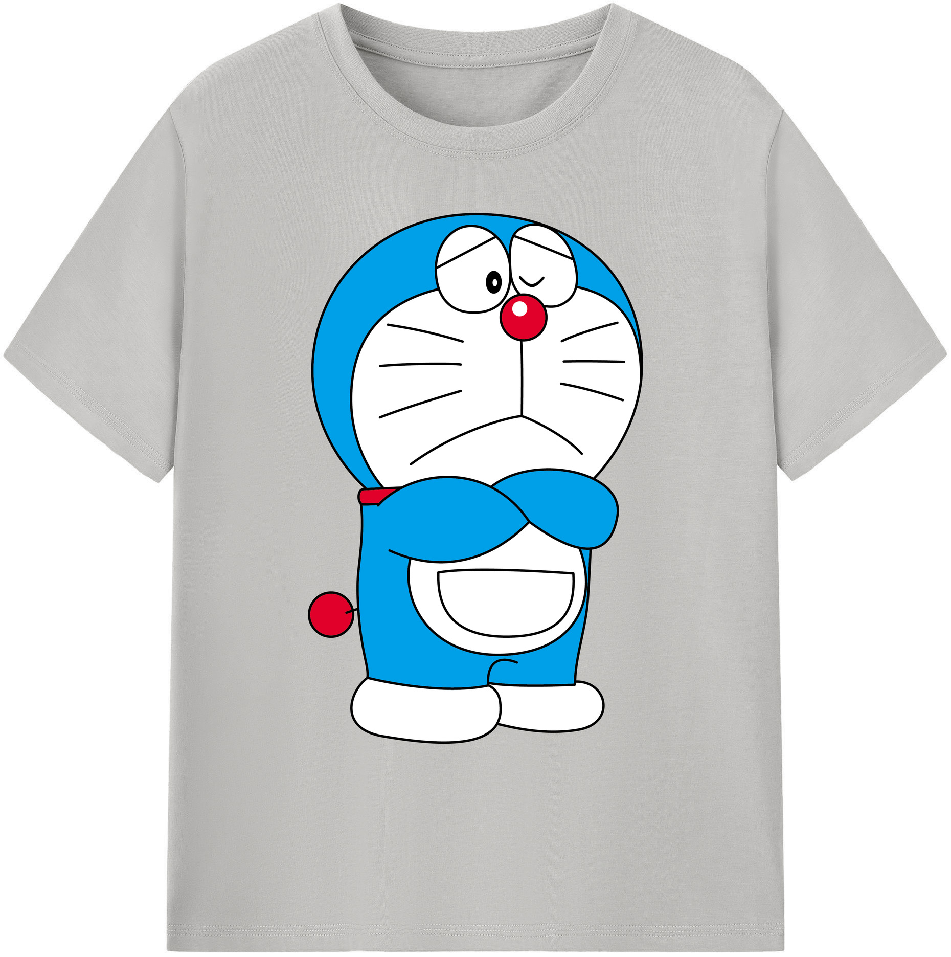 （画像用） ドラえもん Doraemon 綿100％ メンズ半袖Tシャツ｜肌触りやわらか＆通気性