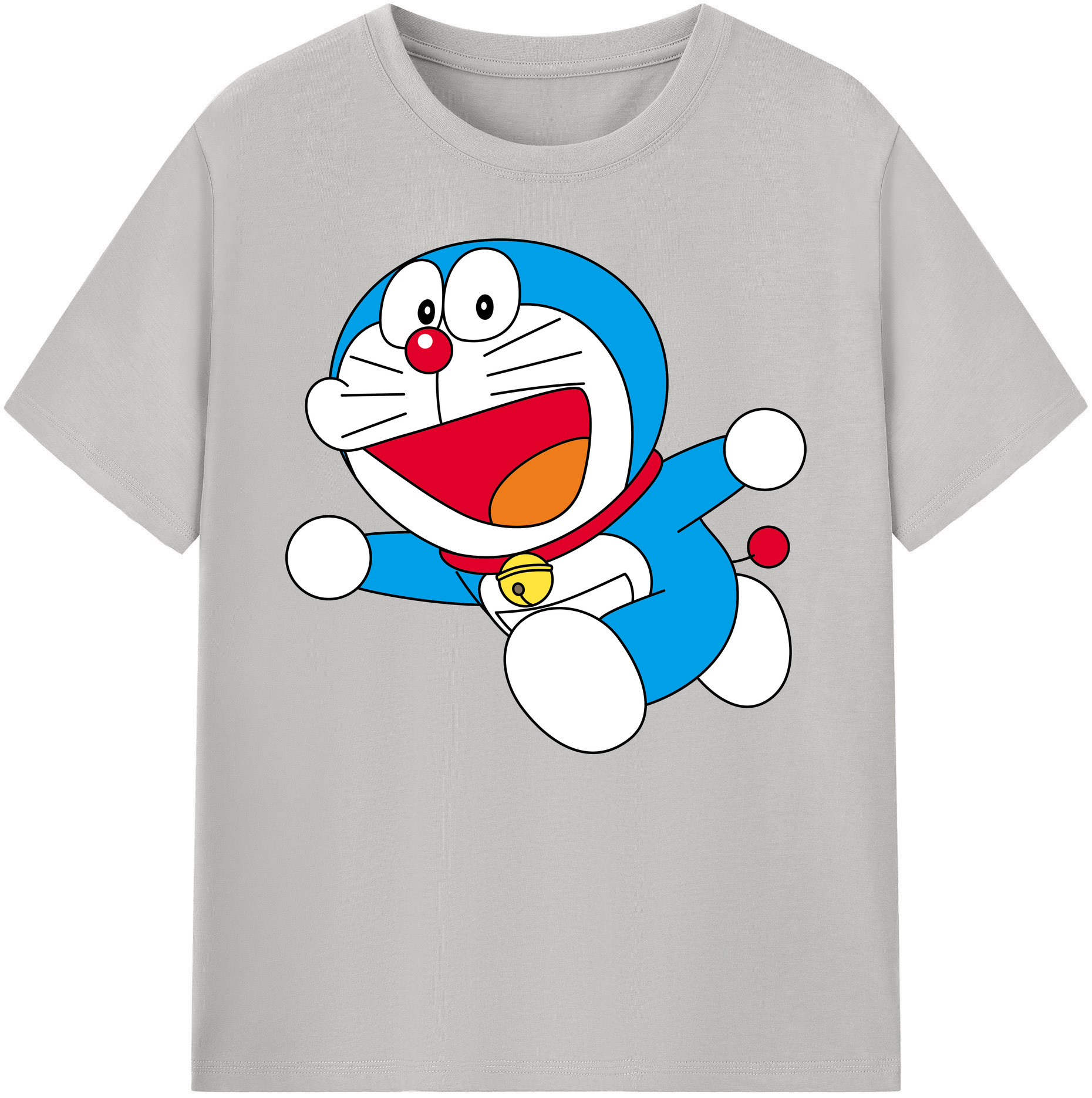 （画像用） ドラえもん Doraemon 綿100％ メンズ半袖Tシャツ｜肌触りやわらか＆通気性