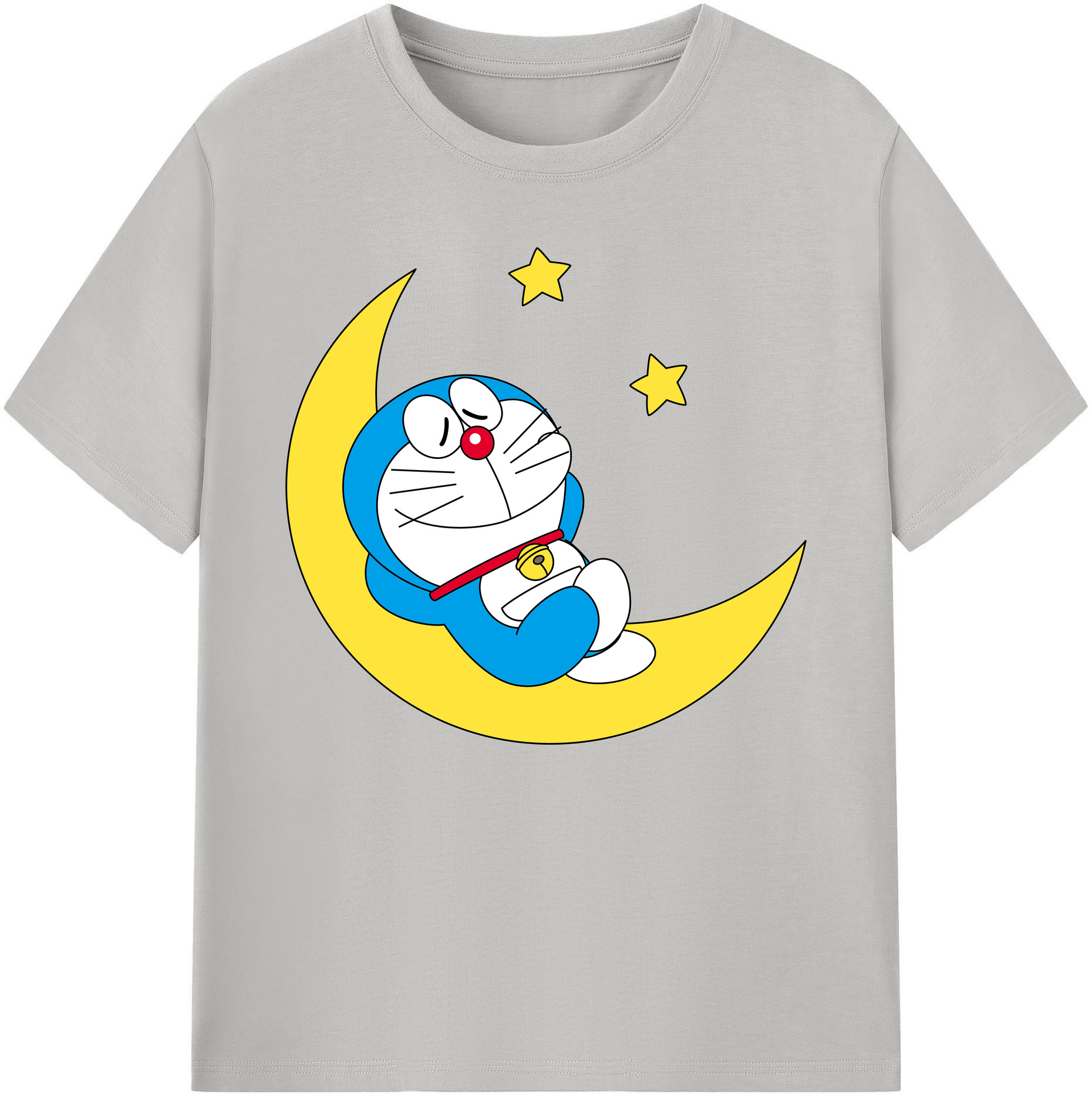 （画像用） ドラえもん Doraemon 綿100％ メンズ半袖Tシャツ｜肌触りやわらか＆通気性