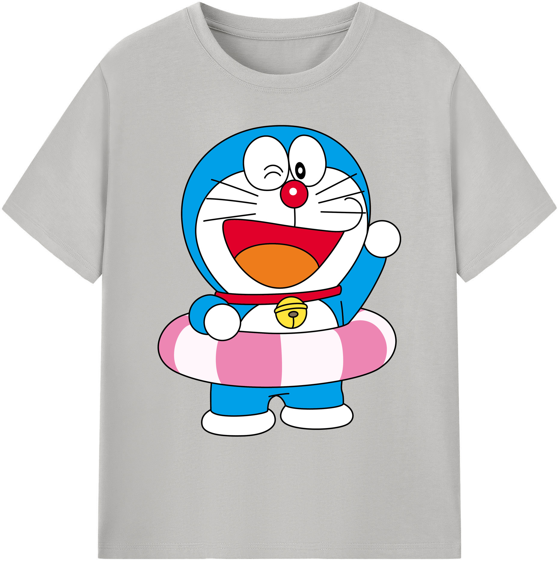 （画像用） ドラえもん Doraemon 綿100％ メンズ半袖Tシャツ｜肌触りやわらか＆通気性