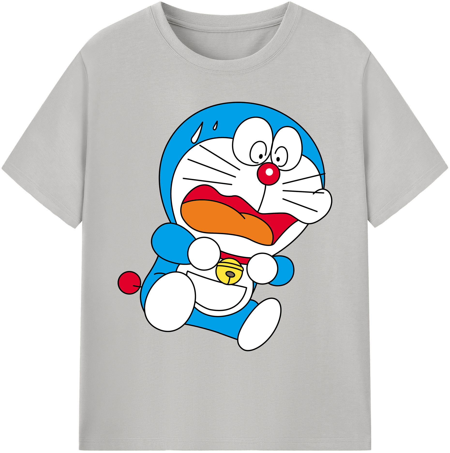 （画像用） ドラえもん Doraemon 綿100％ メンズ半袖Tシャツ｜肌触りやわらか＆通気性