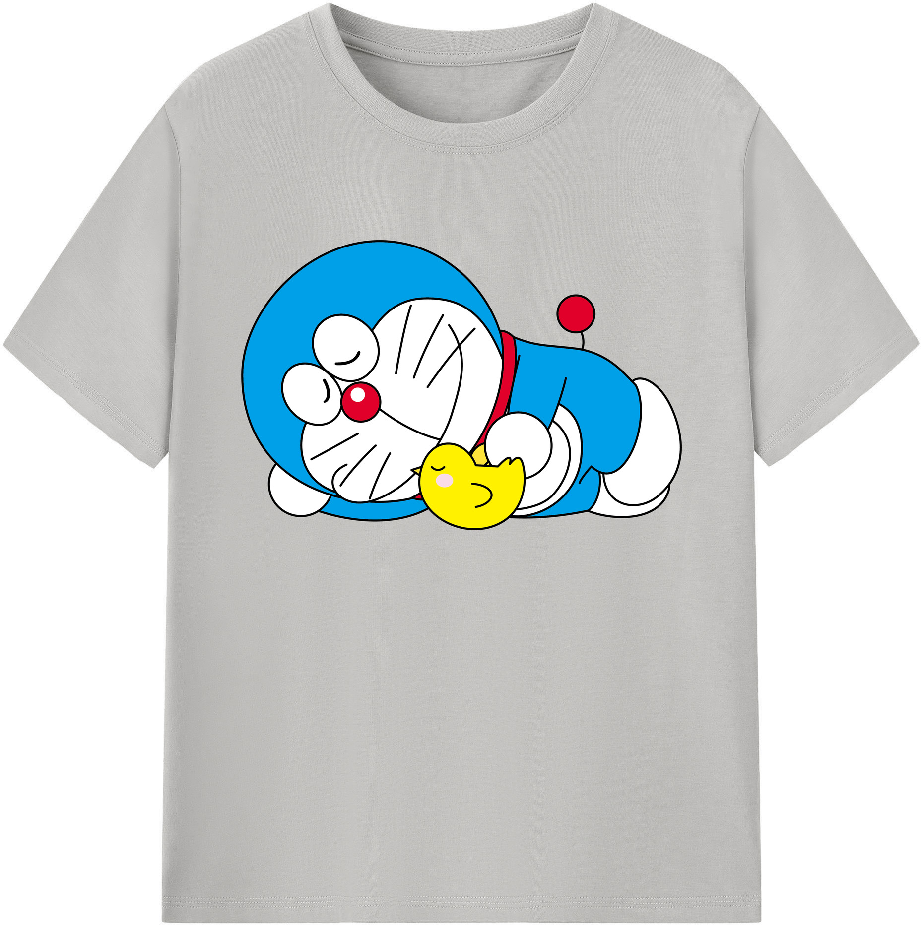 （画像用） ドラえもん Doraemon 綿100％ メンズ半袖Tシャツ｜肌触りやわらか＆通気性