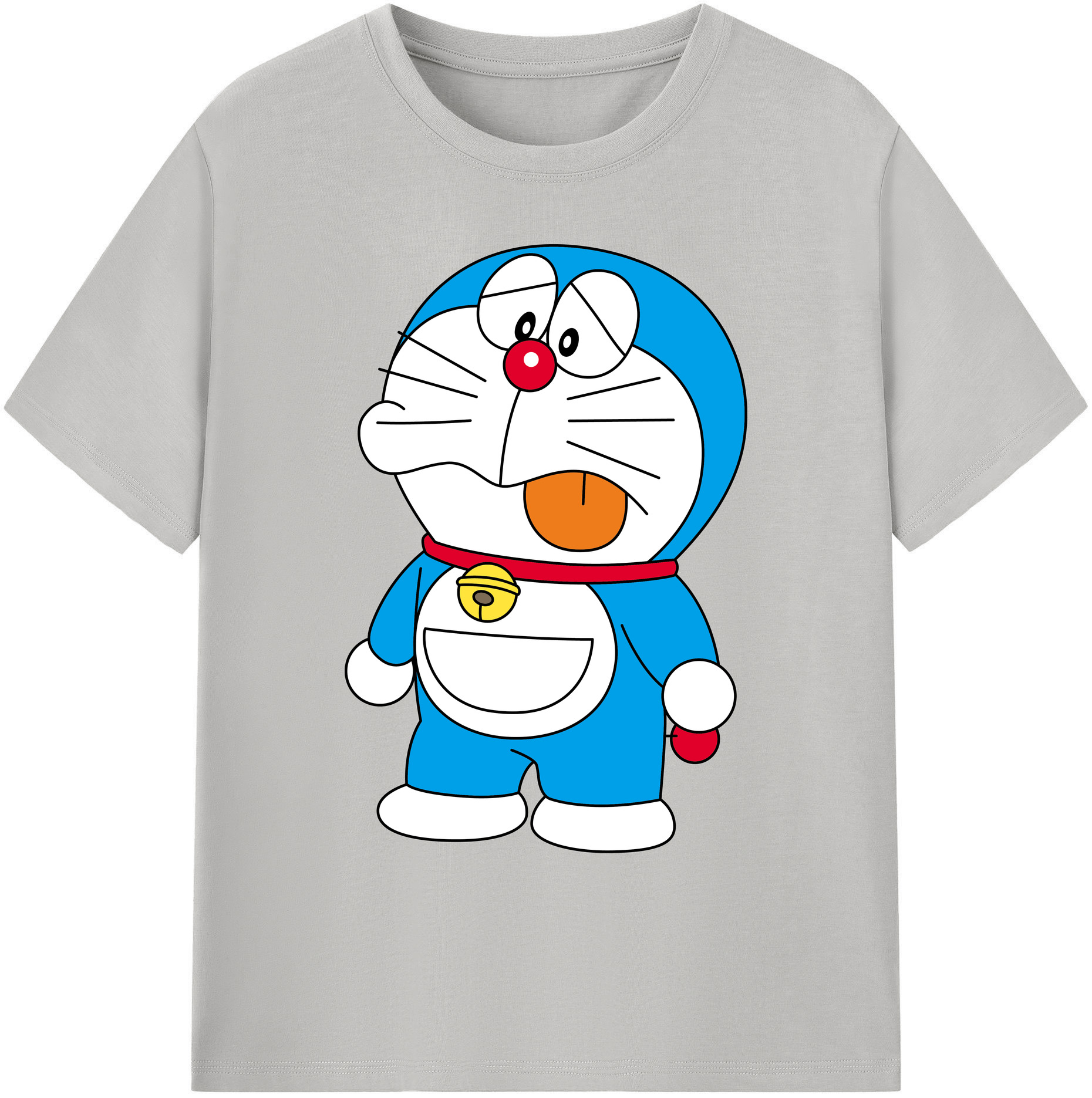 （画像用） ドラえもん Doraemon 綿100％ メンズ半袖Tシャツ｜肌触りやわらか＆通気性