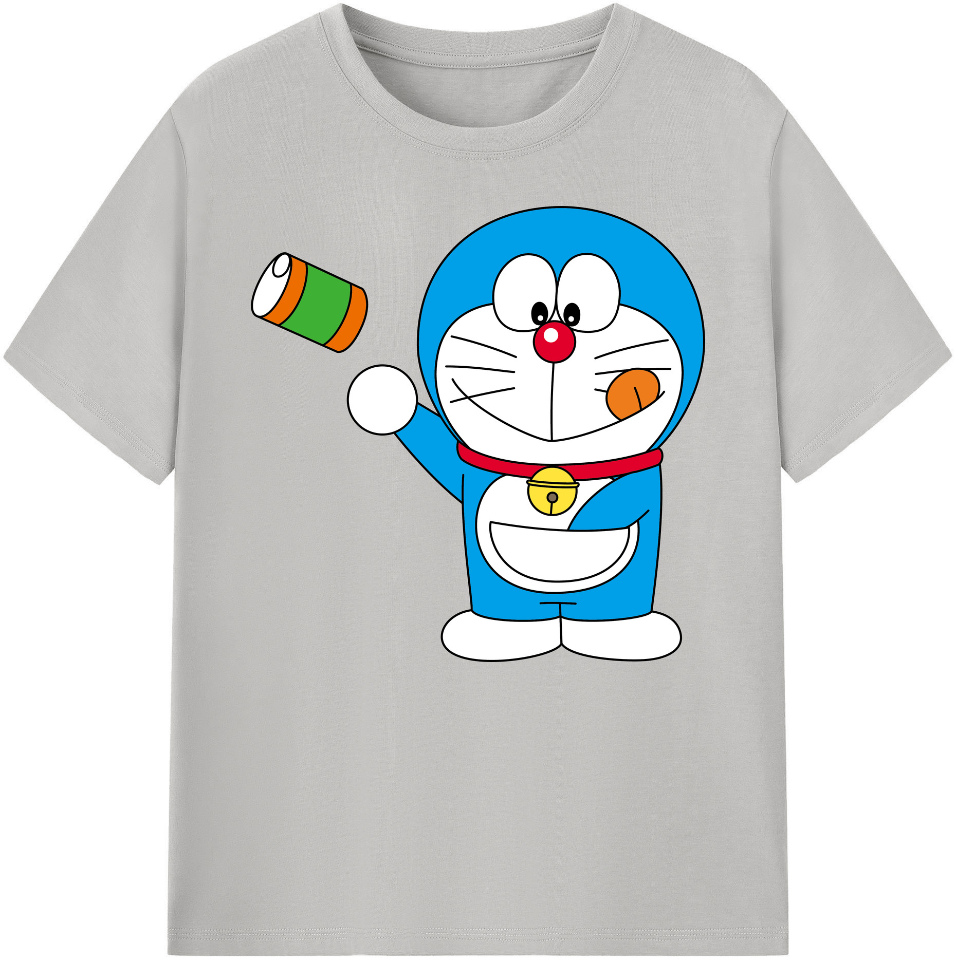 （画像用） ドラえもん Doraemon 綿100％ メンズ半袖Tシャツ｜肌触りやわらか＆通気性