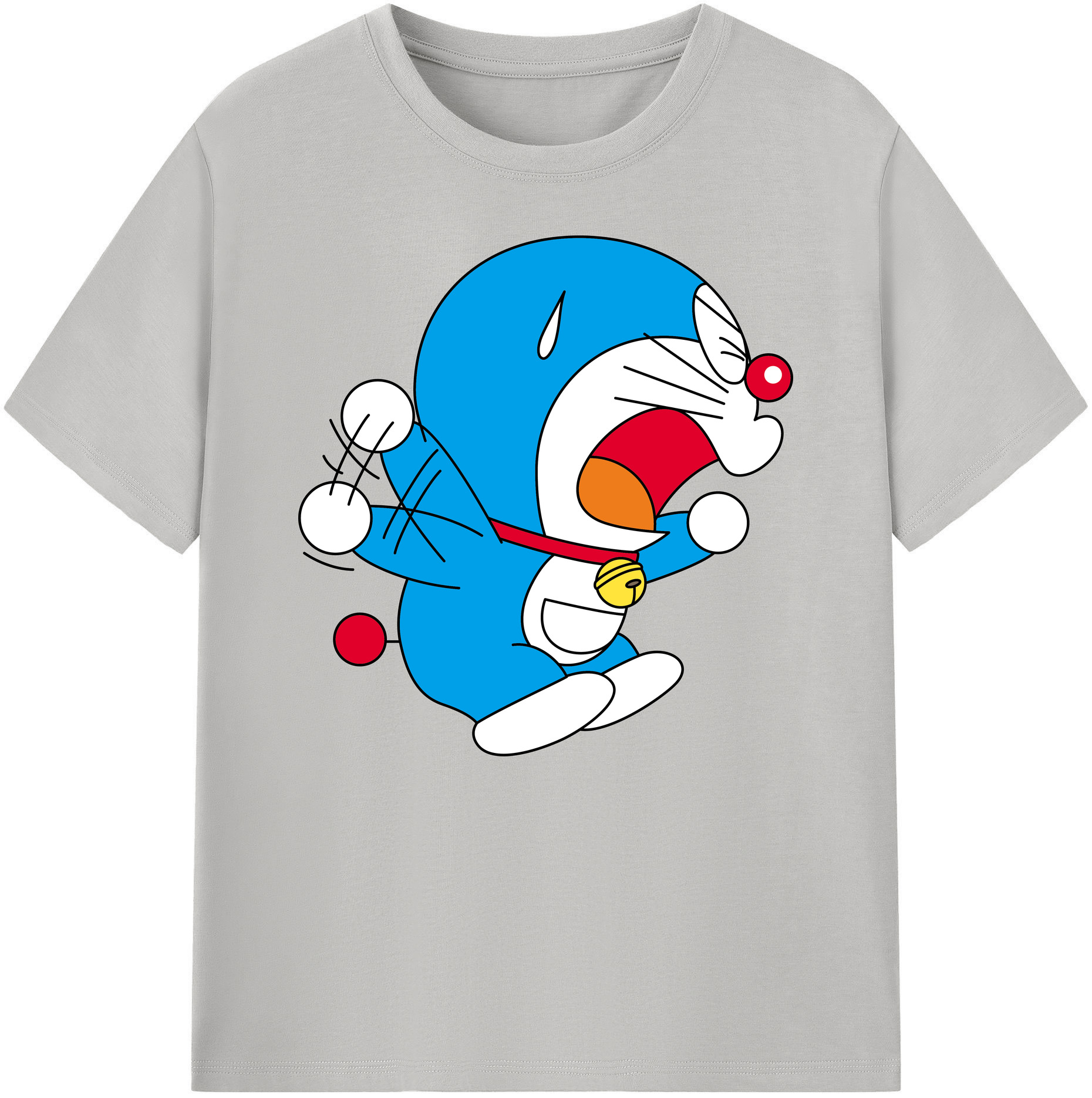 （画像用） ドラえもん Doraemon 綿100％ メンズ半袖Tシャツ｜肌触りやわらか＆通気性