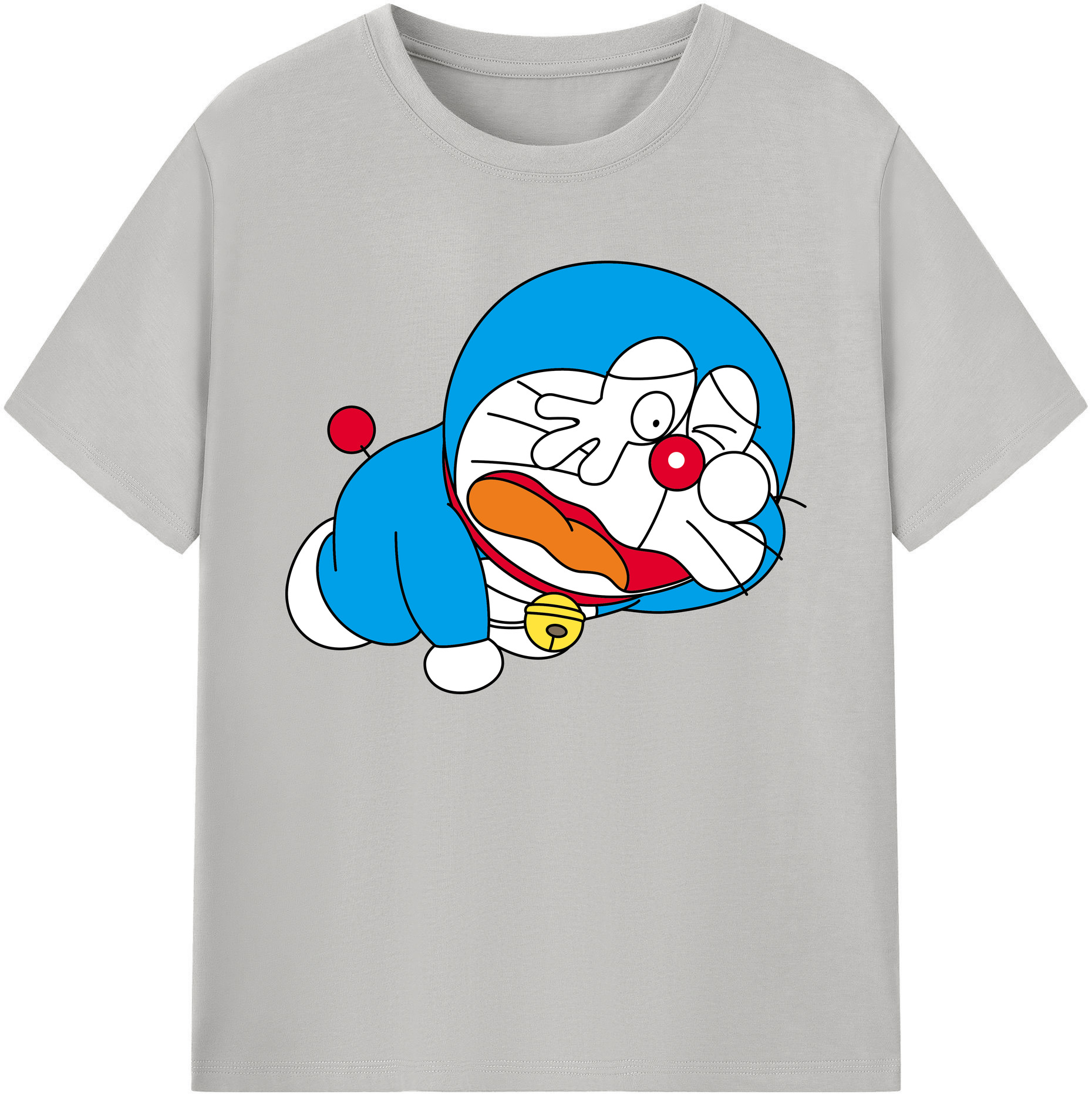 （画像用） ドラえもん Doraemon 綿100％ メンズ半袖Tシャツ｜肌触りやわらか＆通気性