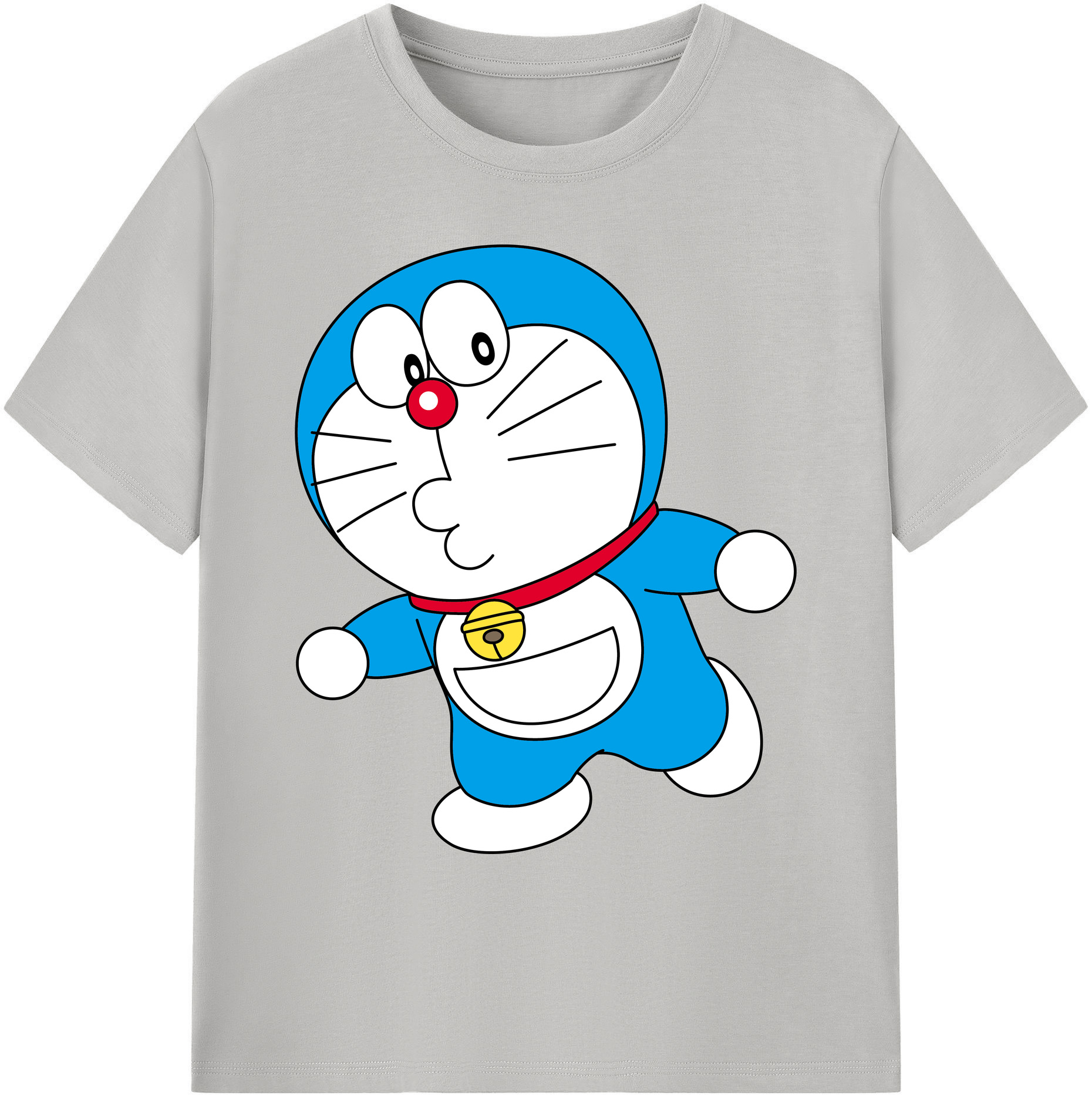 （画像用） ドラえもん Doraemon 綿100％ メンズ半袖Tシャツ｜肌触りやわらか＆通気性
