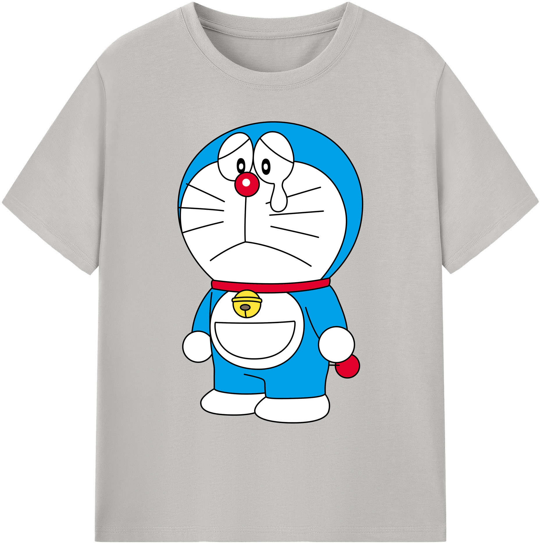 （画像用） ドラえもん Doraemon 綿100％ メンズ半袖Tシャツ｜肌触りやわらか＆通気性