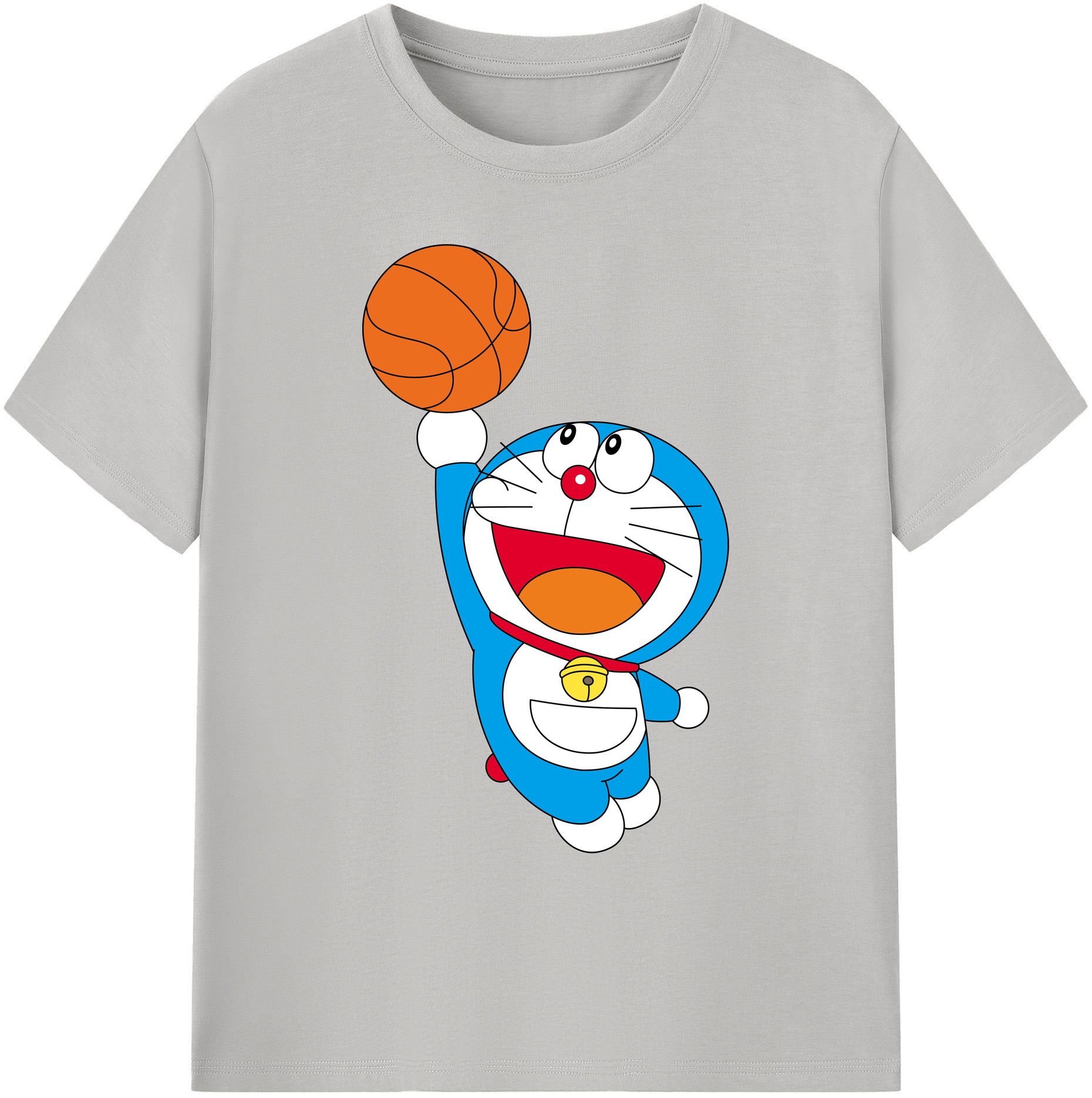 （画像用） ドラえもん Doraemon 綿100％ メンズ半袖Tシャツ｜肌触りやわらか＆通気性