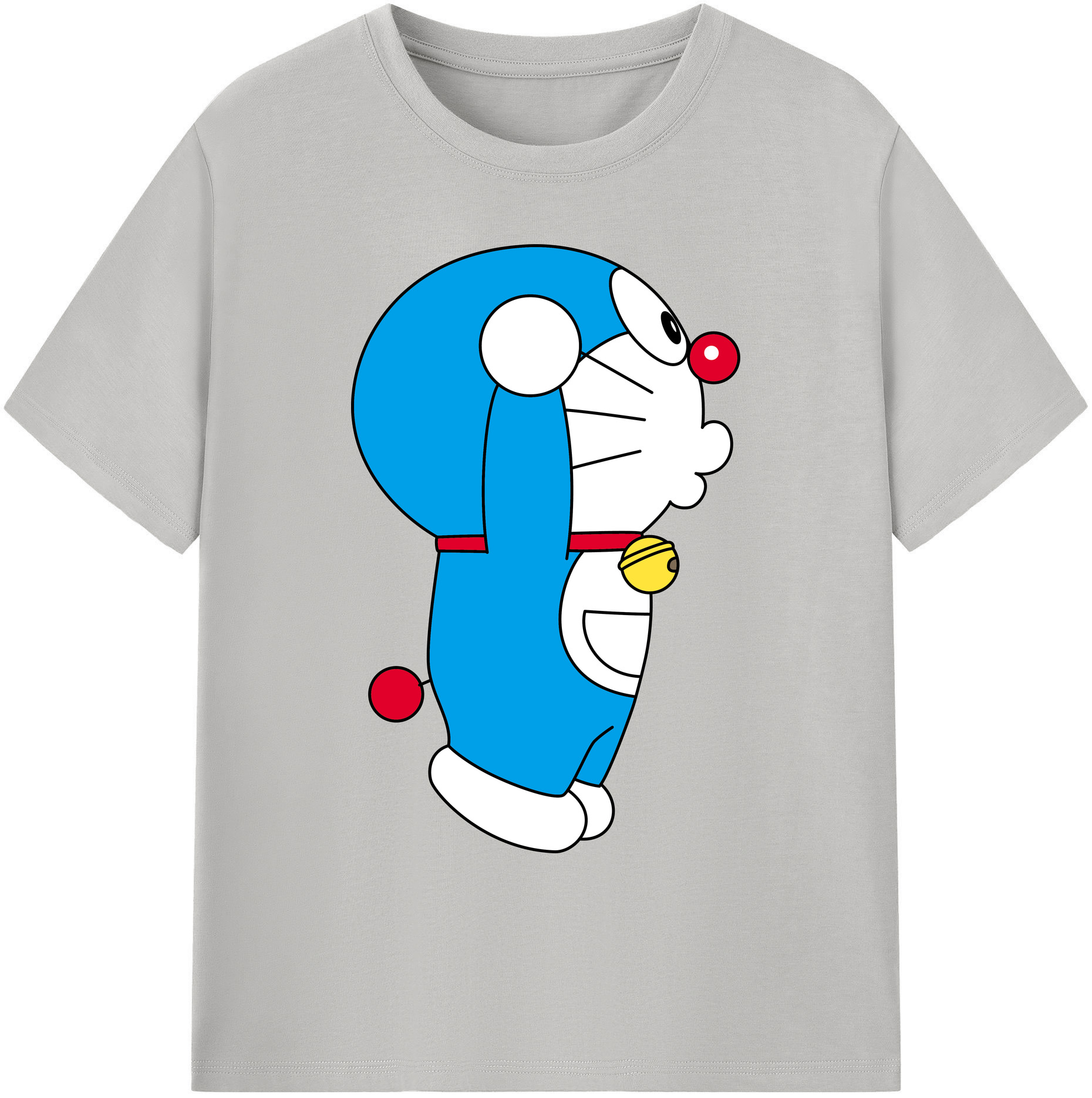 （画像用） ドラえもん Doraemon 綿100％ メンズ半袖Tシャツ｜肌触りやわらか＆通気性