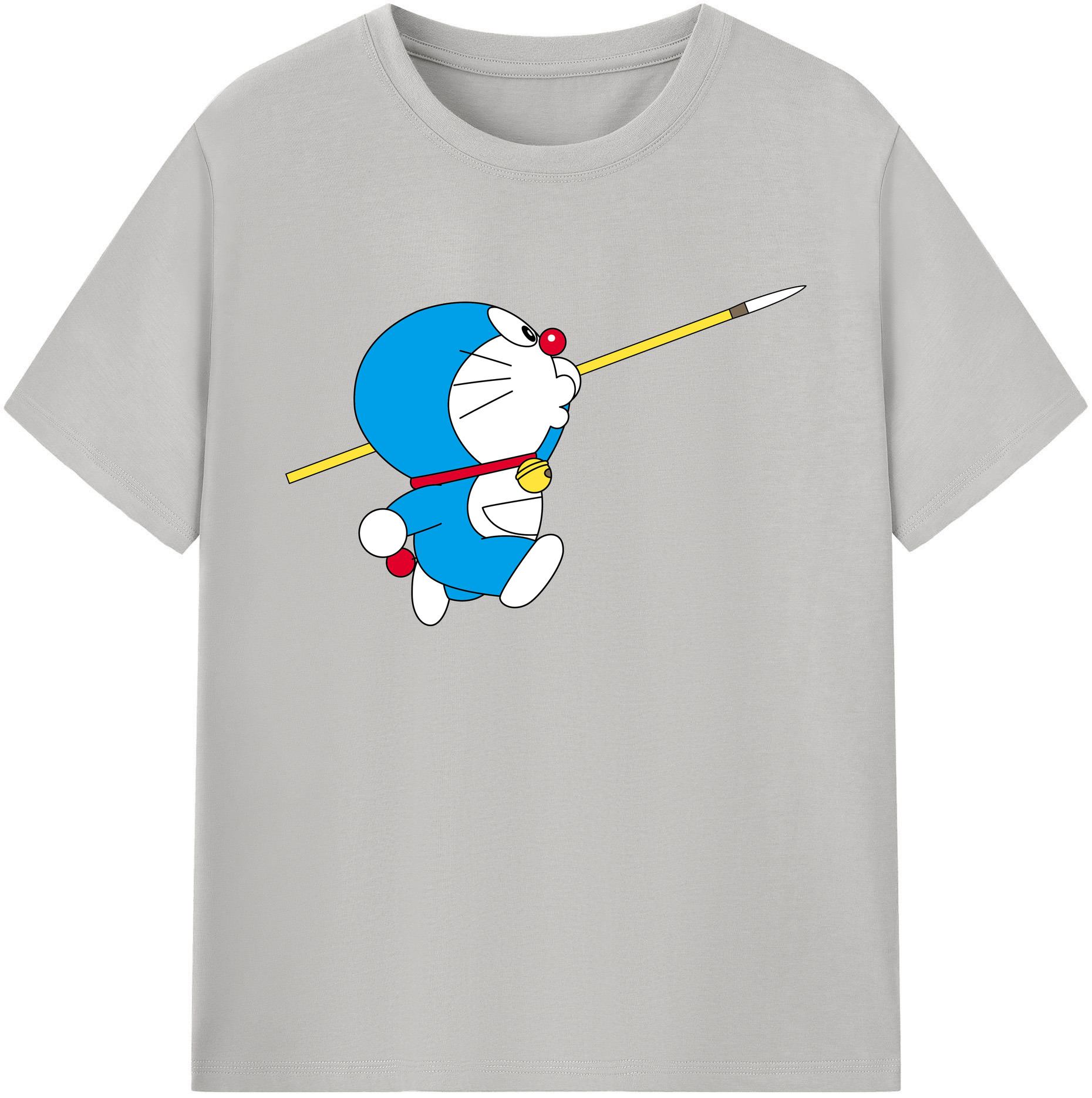 （画像用） ドラえもん Doraemon 綿100％ メンズ半袖Tシャツ｜肌触りやわらか＆通気性