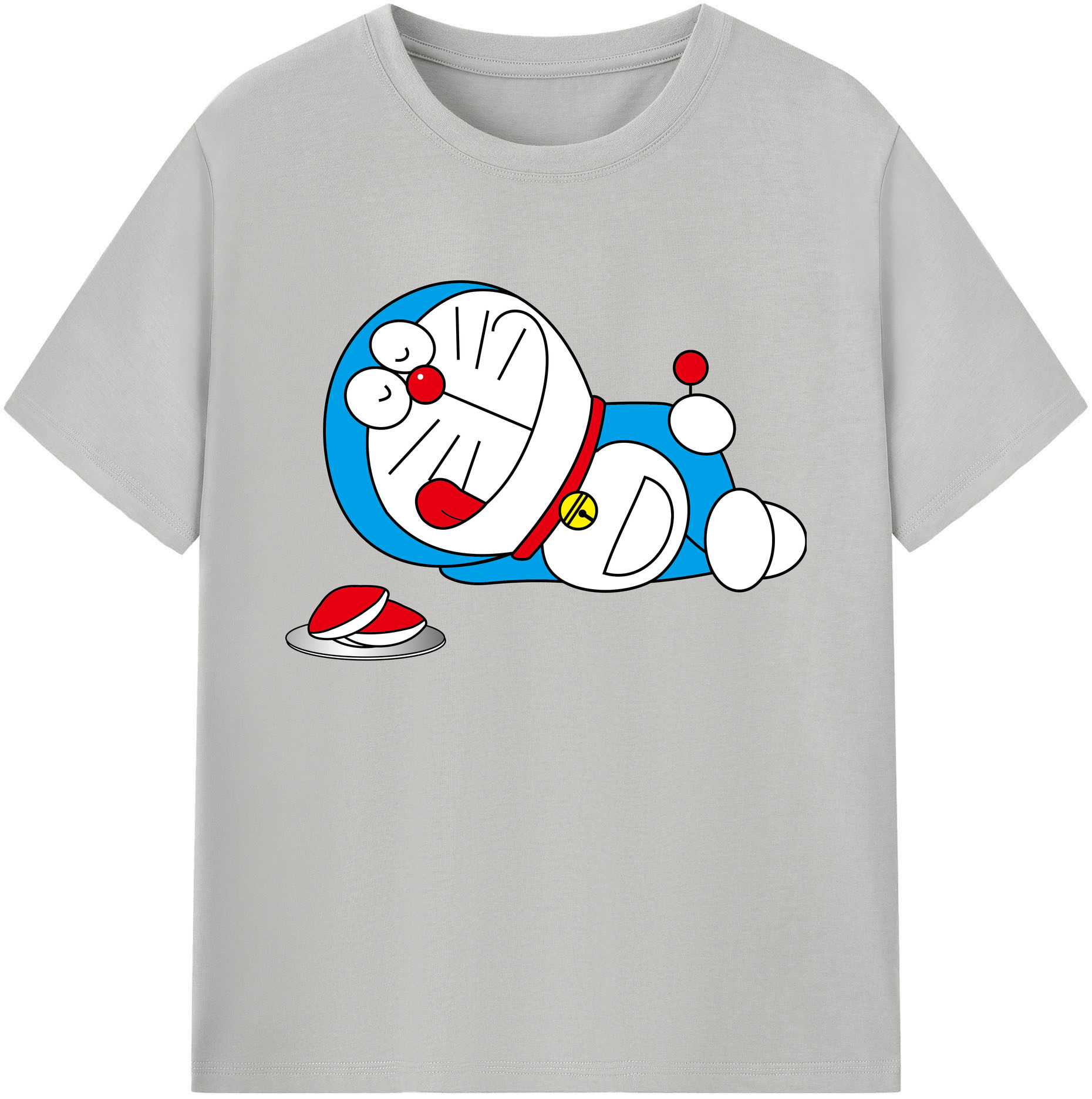 （画像用） ドラえもん Doraemon 綿100％ メンズ半袖Tシャツ｜肌触りやわらか＆通気性