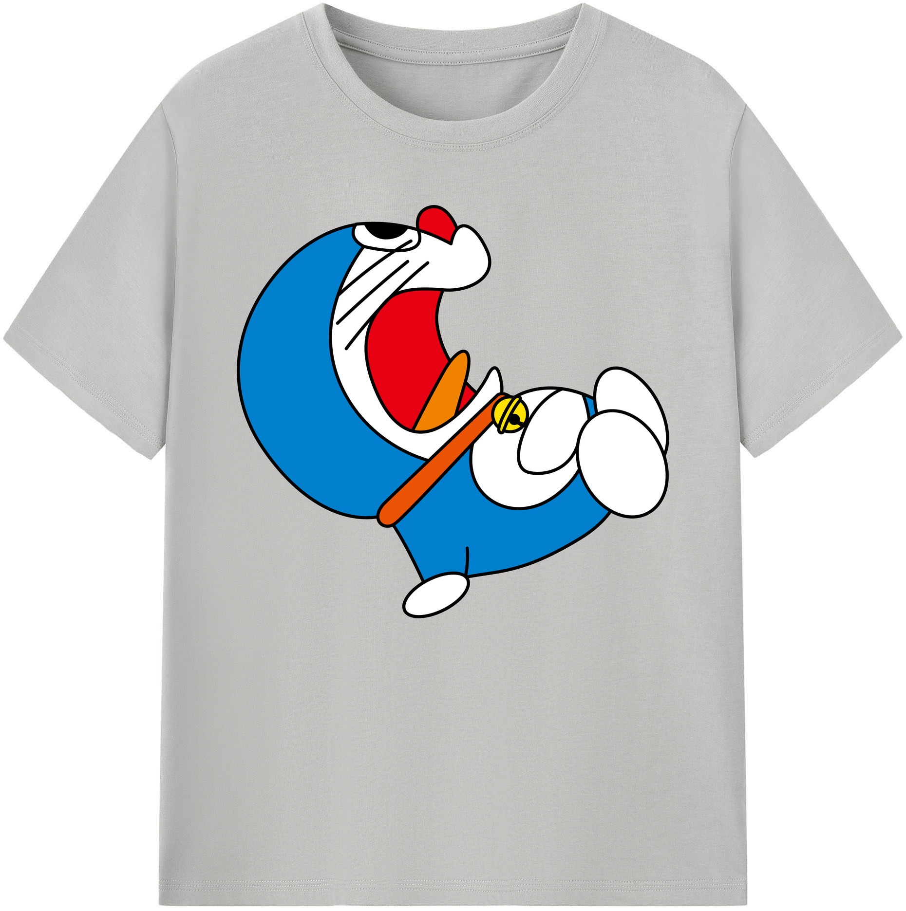 （画像用） ドラえもん Doraemon 綿100％ メンズ半袖Tシャツ｜肌触りやわらか＆通気性