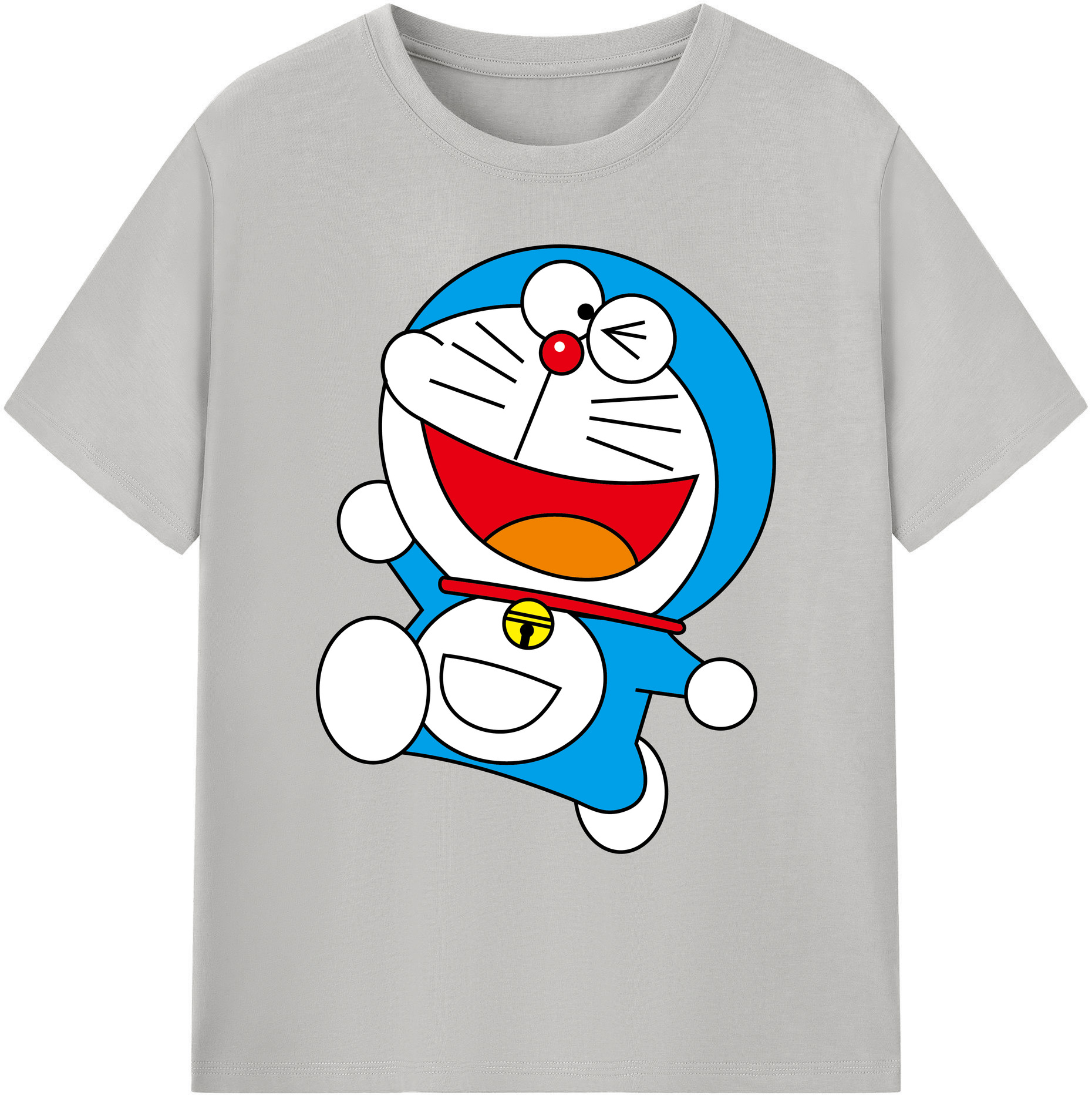 （画像用） ドラえもん Doraemon 綿100％ メンズ半袖Tシャツ｜肌触りやわらか＆通気性