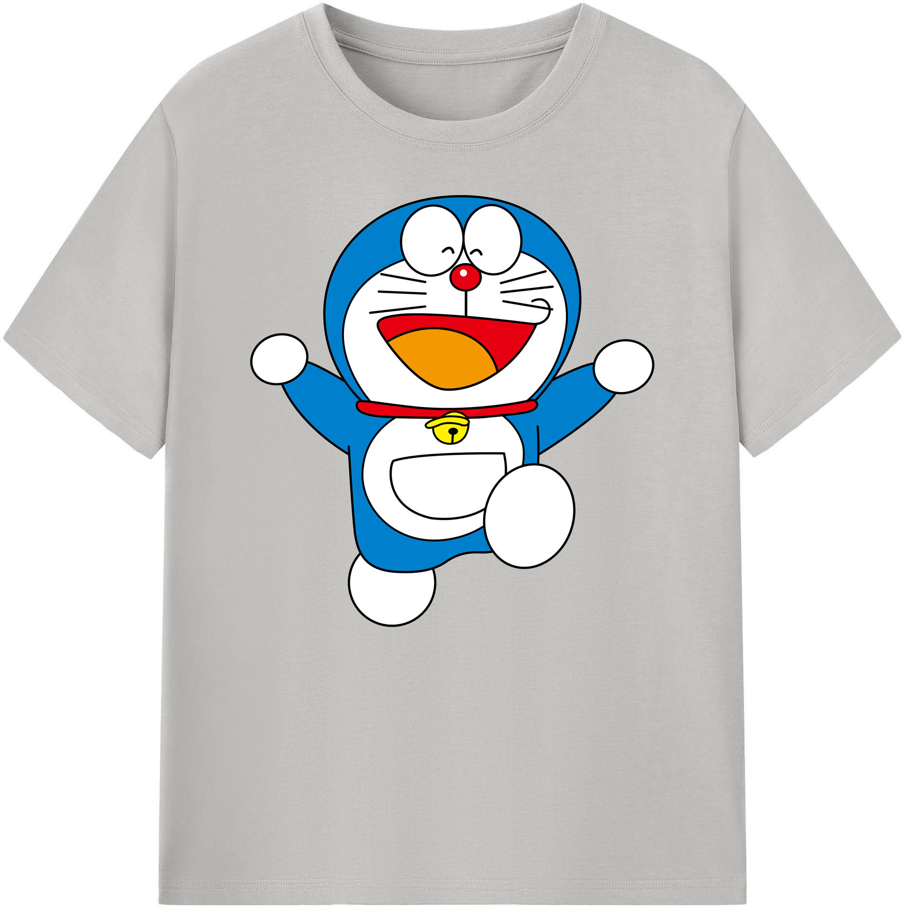 （画像用） ドラえもん Doraemon 綿100％ メンズ半袖Tシャツ｜肌触りやわらか＆通気性