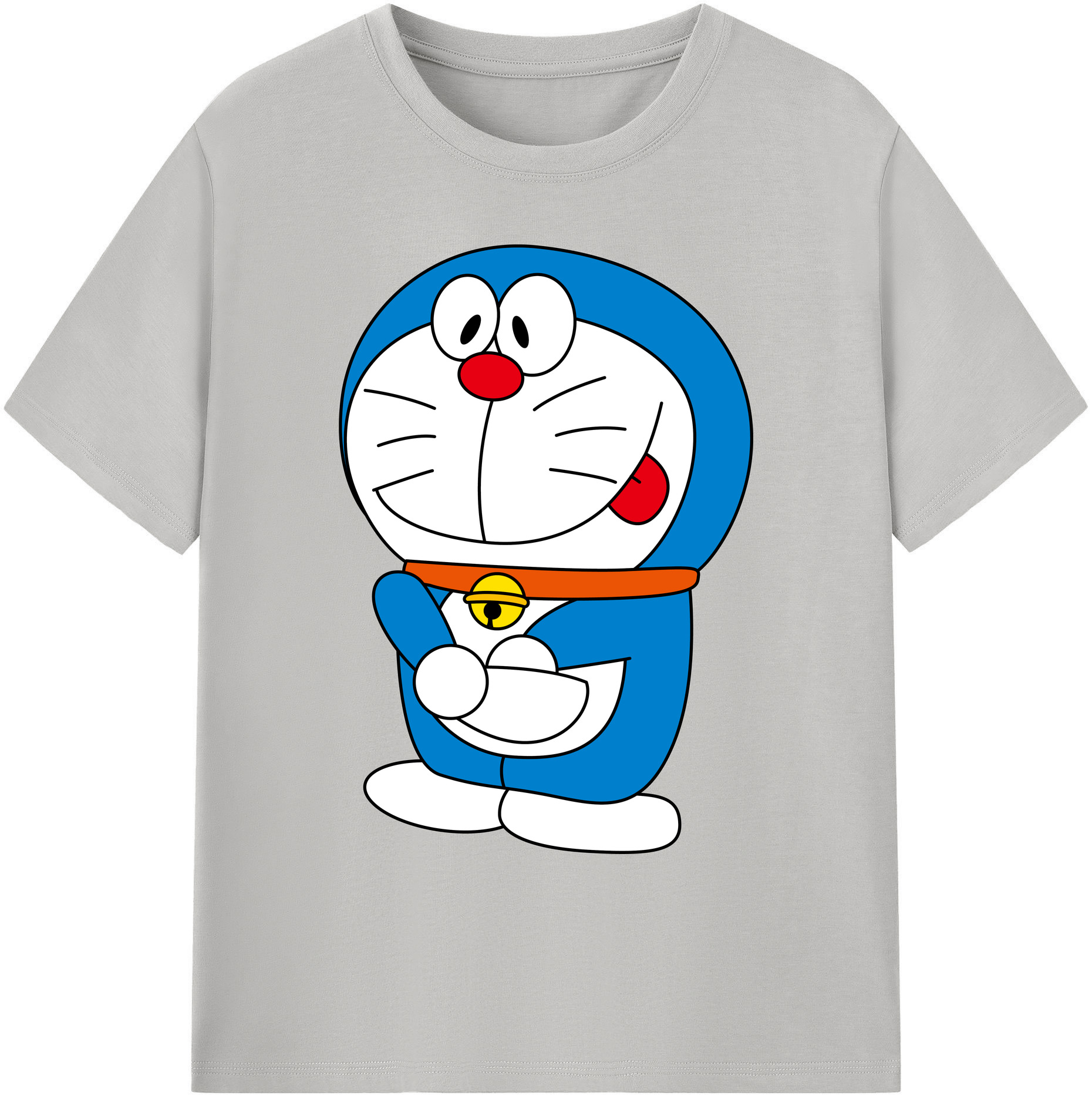 （画像用） ドラえもん Doraemon 綿100％ メンズ半袖Tシャツ｜肌触りやわらか＆通気性