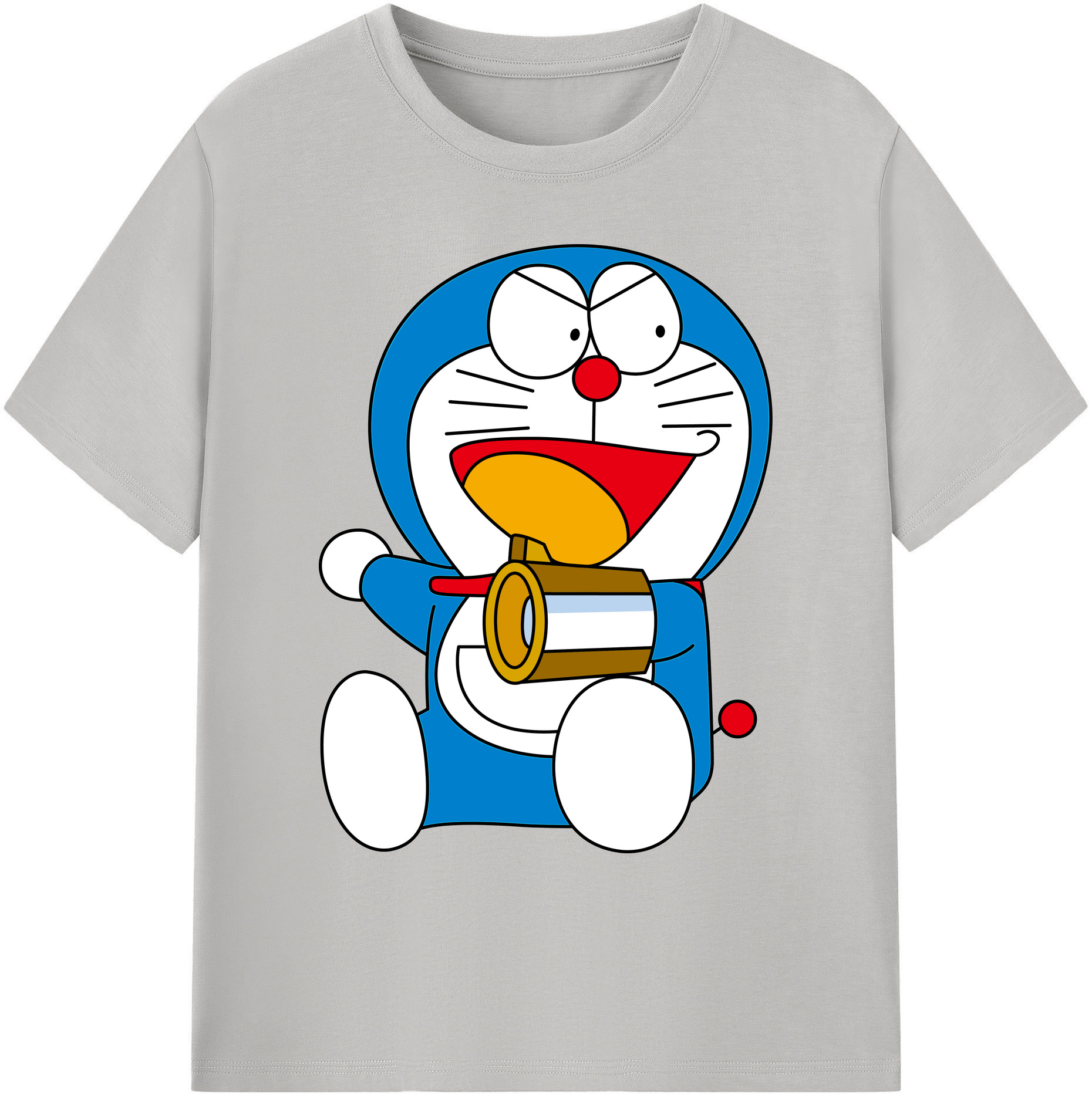 （画像用） ドラえもん Doraemon 綿100％ メンズ半袖Tシャツ｜肌触りやわらか＆通気性