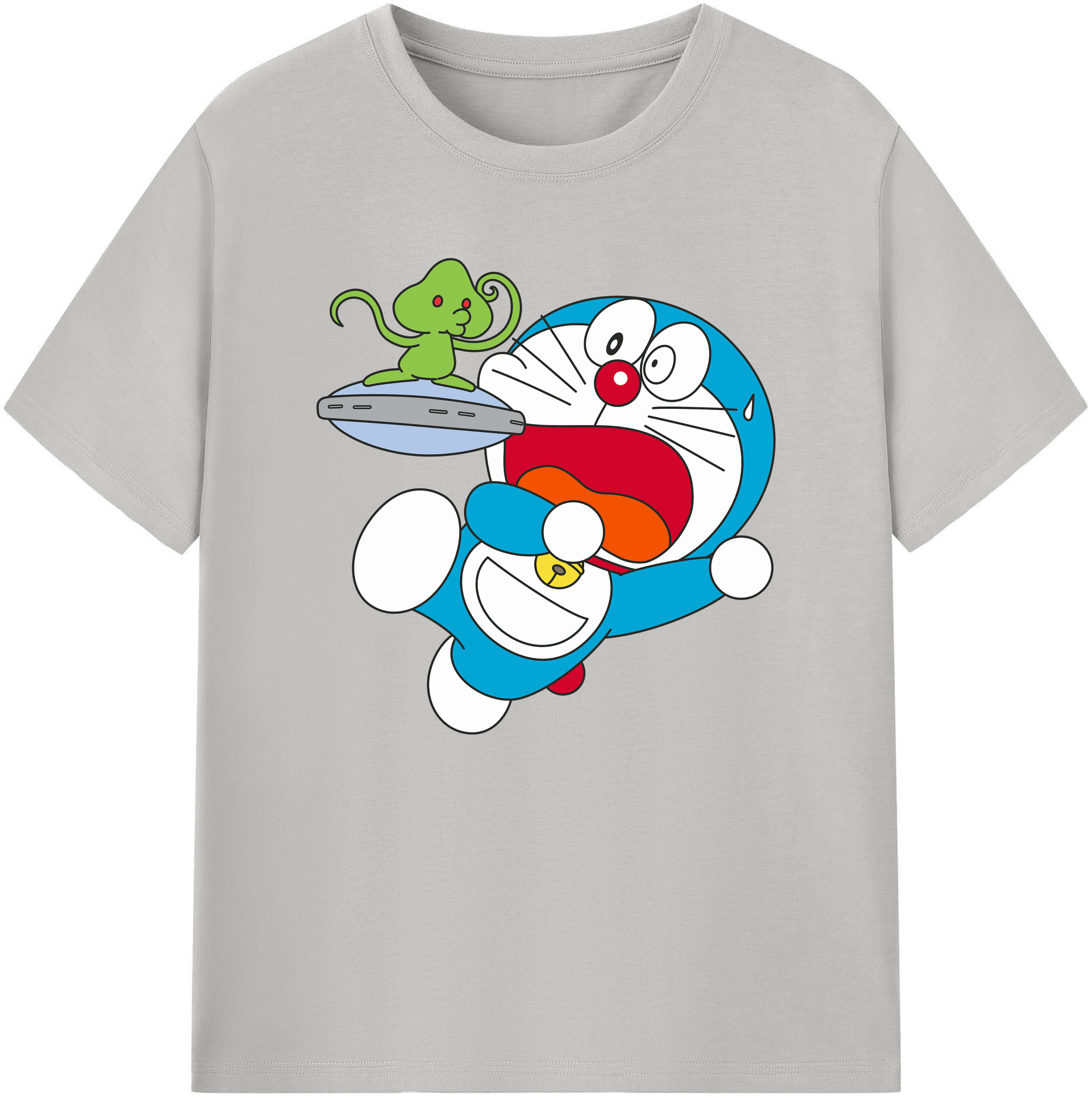 （画像用） ドラえもん Doraemon 綿100％ メンズ半袖Tシャツ｜肌触りやわらか＆通気性