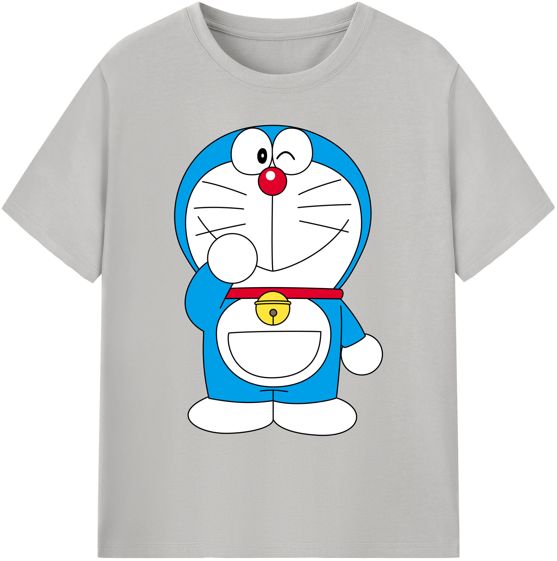 （画像用） ドラえもん Doraemon 綿100％ メンズ半袖Tシャツ｜肌触りやわらか＆通気性