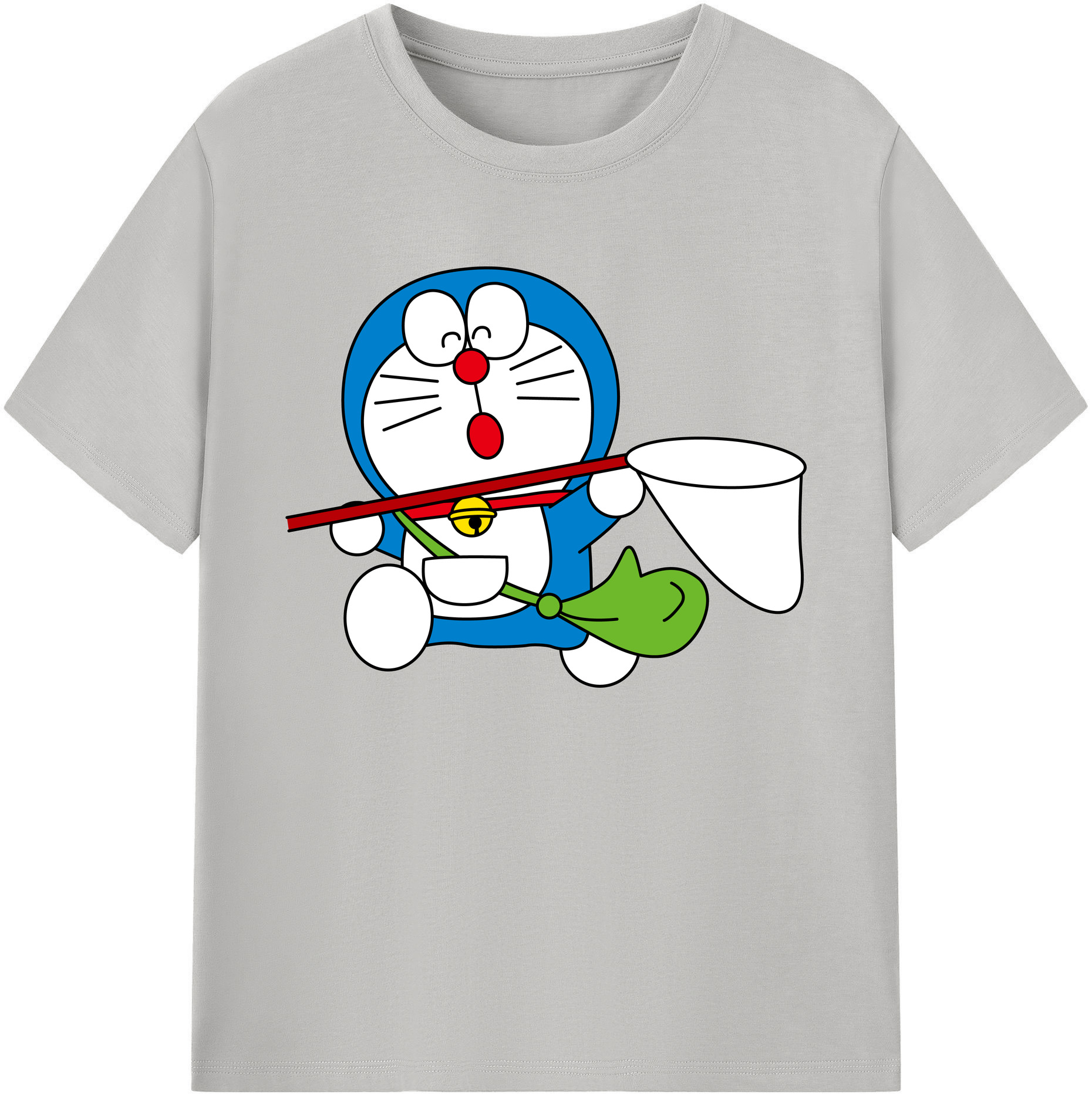 （画像用） ドラえもん Doraemon 綿100％ メンズ半袖Tシャツ｜肌触りやわらか＆通気性