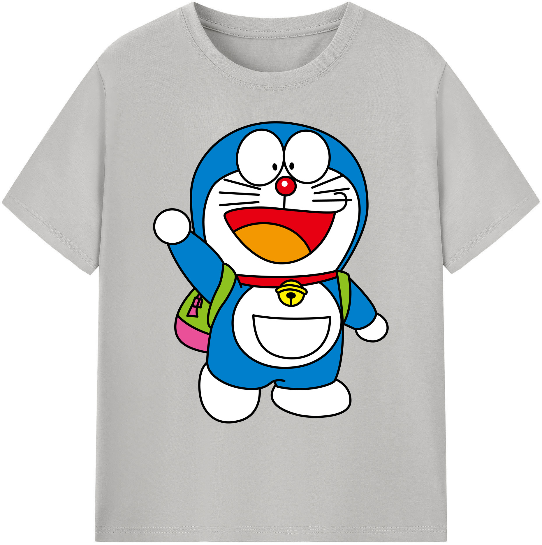 （画像用） ドラえもん Doraemon 綿100％ メンズ半袖Tシャツ｜肌触りやわらか＆通気性