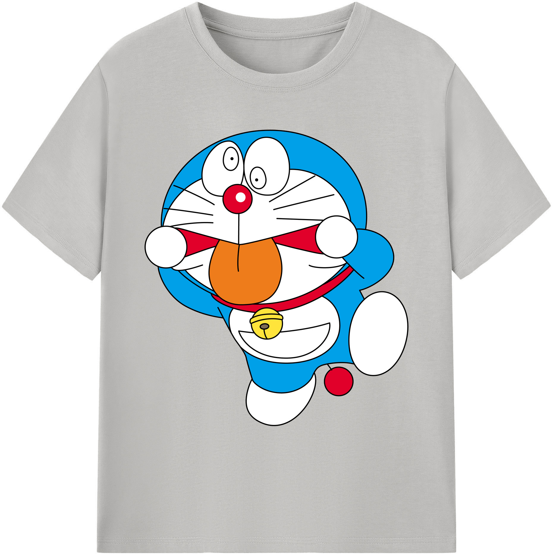 （画像用） ドラえもん Doraemon 綿100％ メンズ半袖Tシャツ｜肌触りやわらか＆通気性