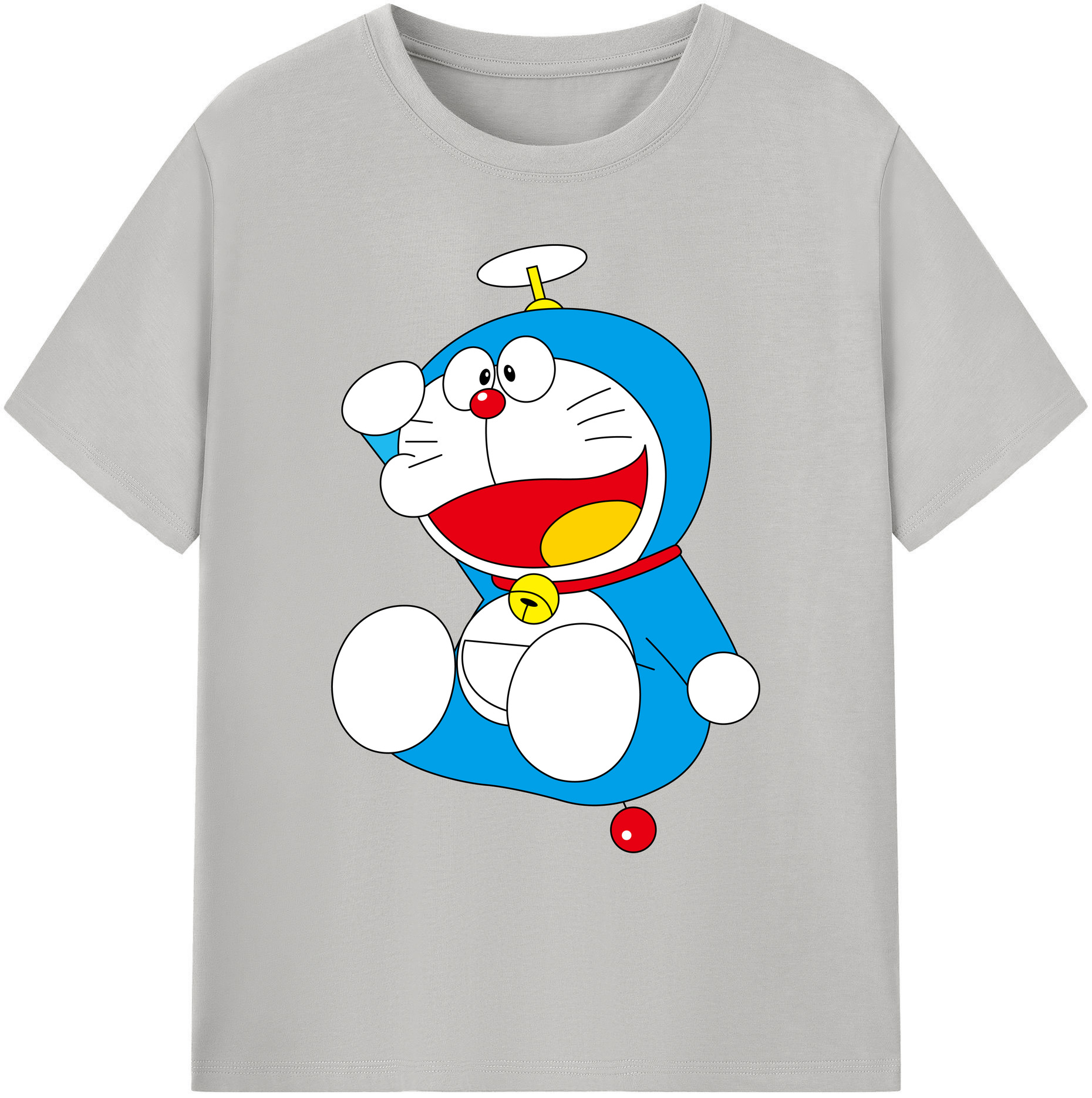 （画像用） ドラえもん Doraemon 綿100％ メンズ半袖Tシャツ｜肌触りやわらか＆通気性