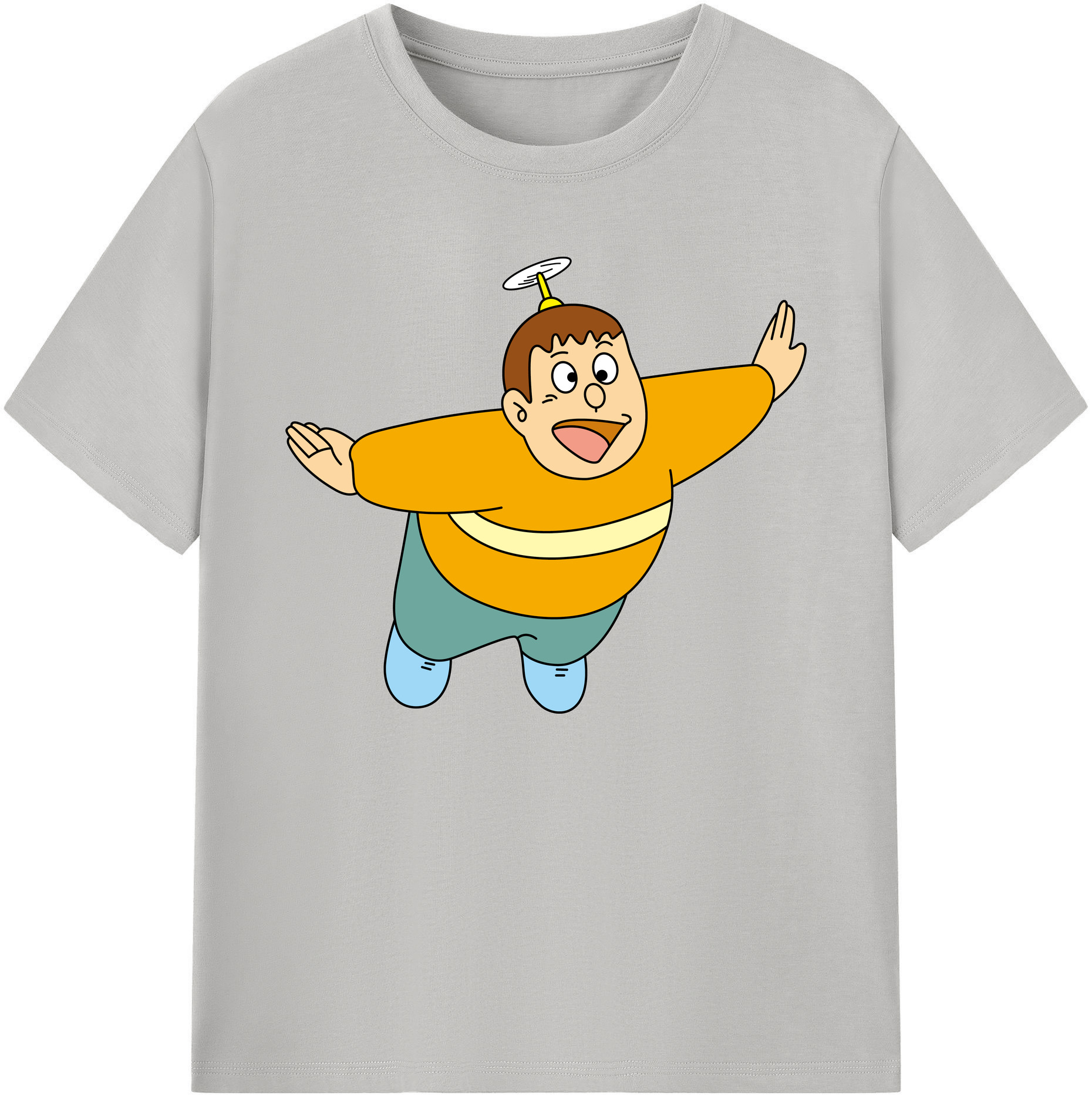 （画像用） ドラえもん 剛田武 Doraemon Gouta Takeshi 綿100％ メンズ半袖Tシャツ｜肌触りやわらか＆通気性