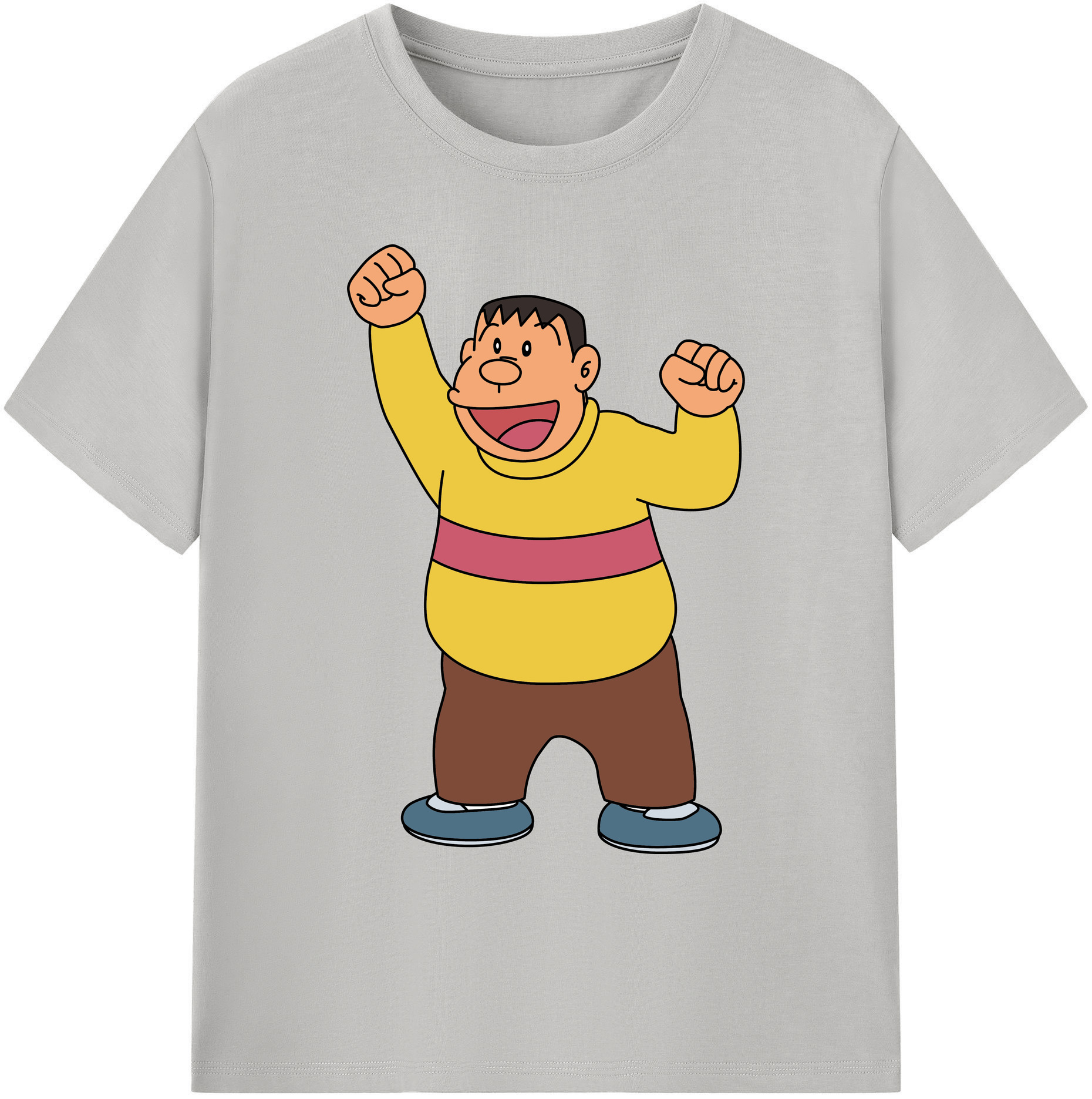 （画像用） ドラえもん 剛田武 Doraemon Gouta Takeshi 綿100％ メンズ半袖Tシャツ｜肌触りやわらか＆通気性