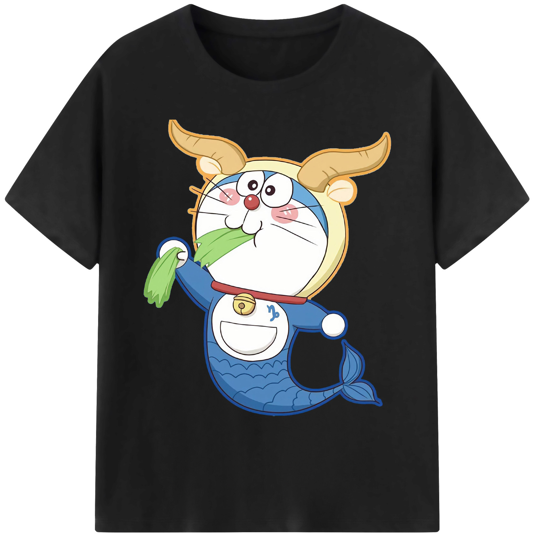 （画像用） ドラえもん Doraemon 綿100％ メンズ半袖Tシャツ｜肌触りやわらか＆通気性