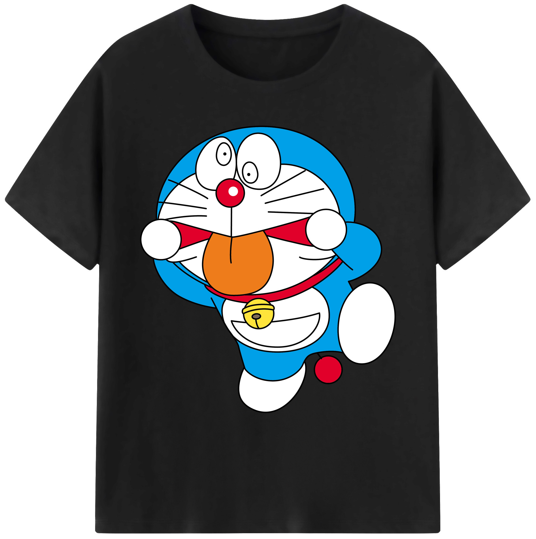 （画像用） ドラえもん Doraemon 綿100％ メンズ半袖Tシャツ｜肌触りやわらか＆通気性