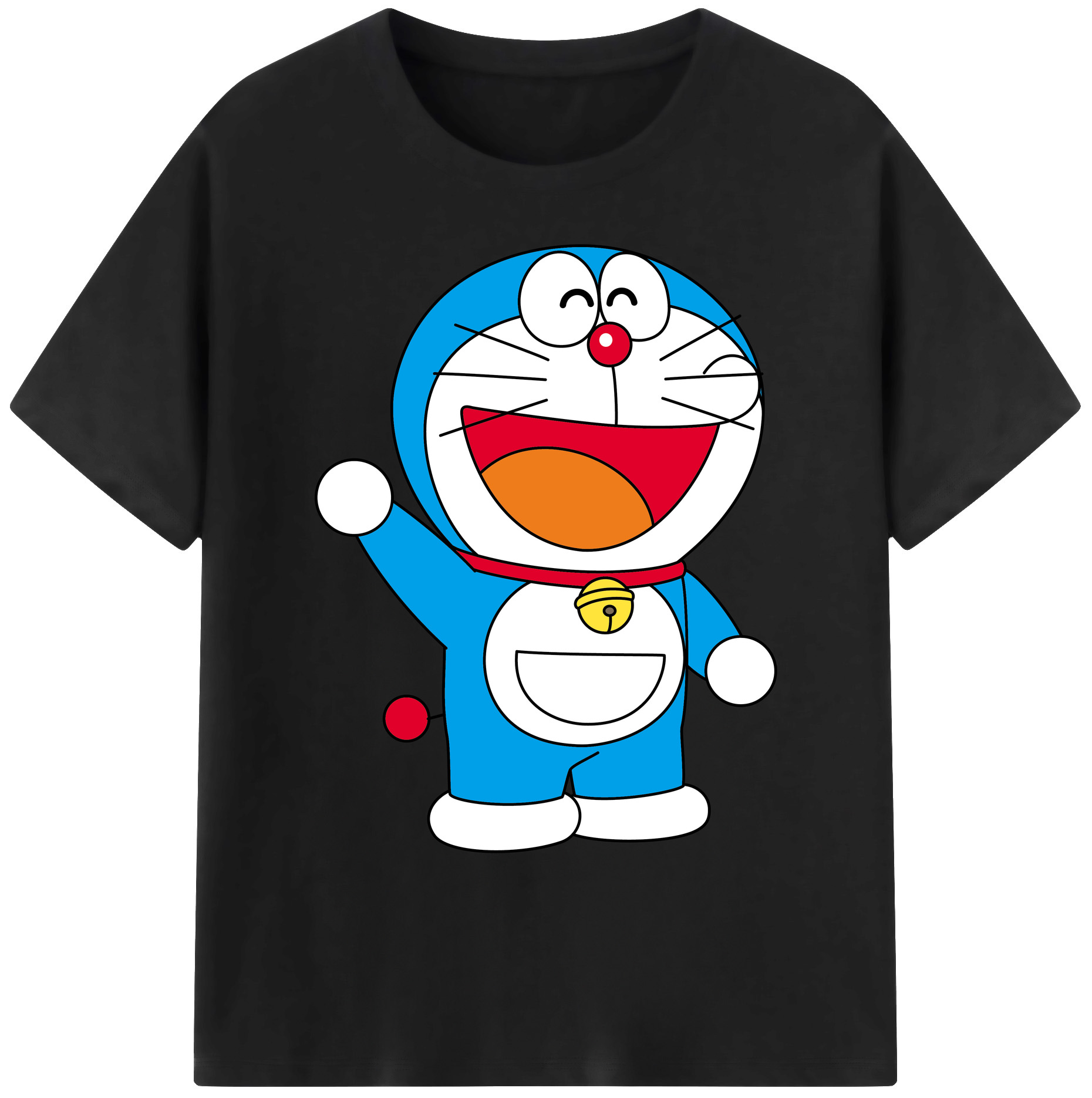 （画像用） ドラえもん Doraemon 綿100％ メンズ半袖Tシャツ｜肌触りやわらか＆通気性