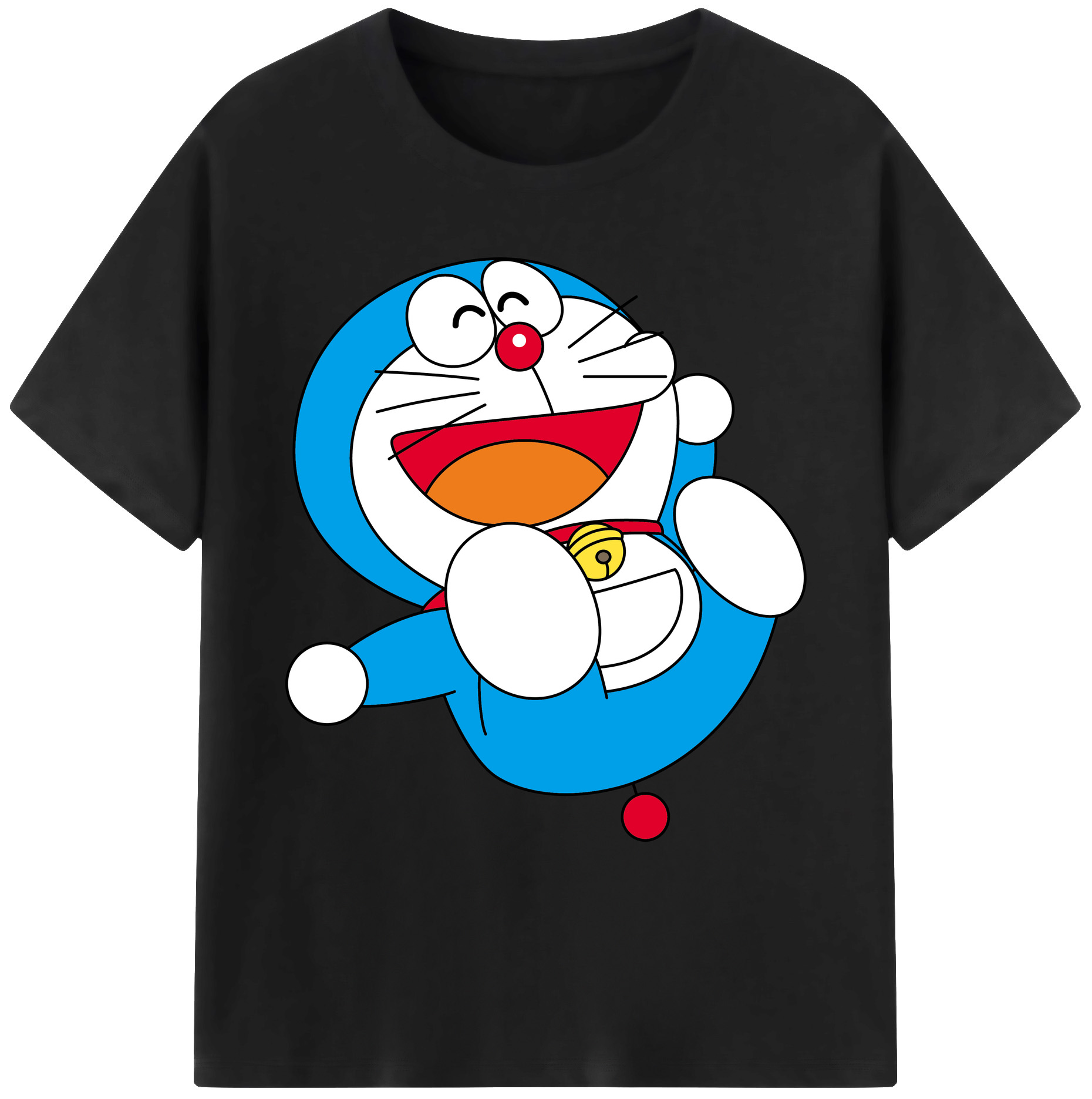 （画像用） ドラえもん Doraemon 綿100％ メンズ半袖Tシャツ｜肌触りやわらか＆通気性
