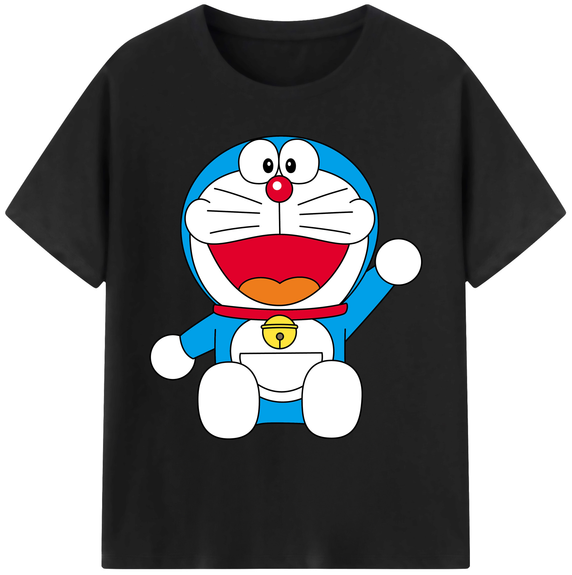 （画像用） ドラえもん Doraemon 綿100％ メンズ半袖Tシャツ｜肌触りやわらか＆通気性