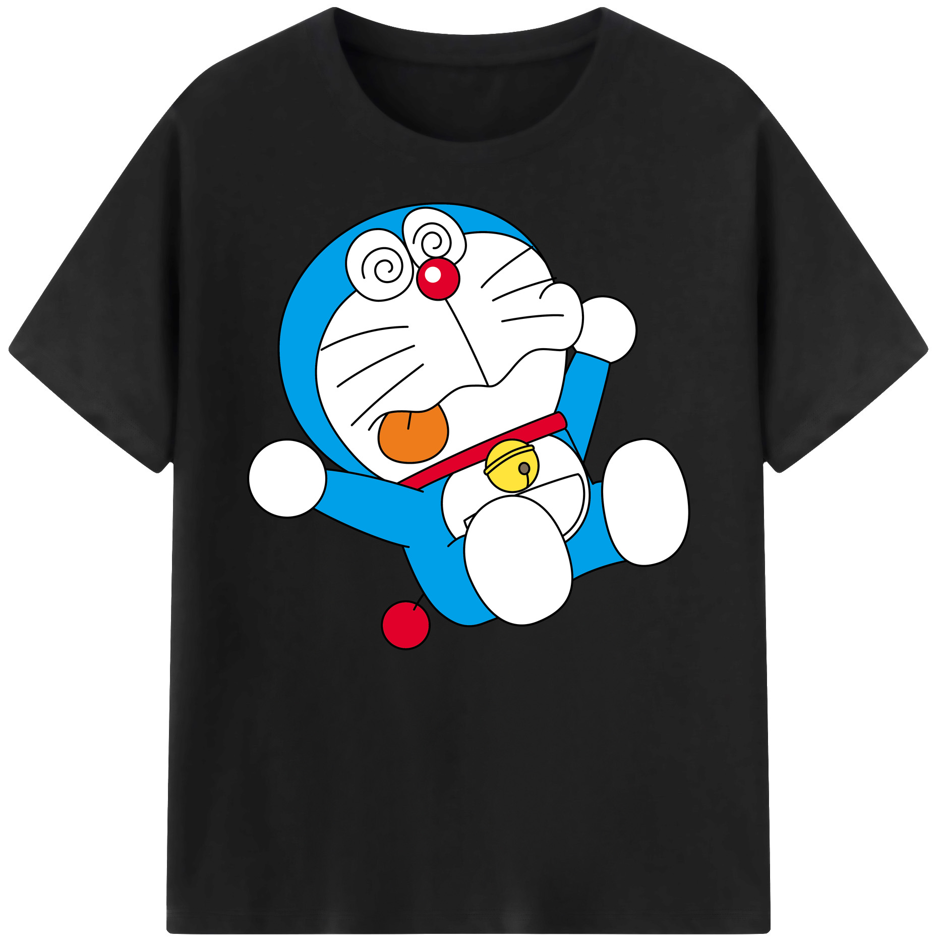 （画像用） ドラえもん Doraemon 綿100％ メンズ半袖Tシャツ｜肌触りやわらか＆通気性