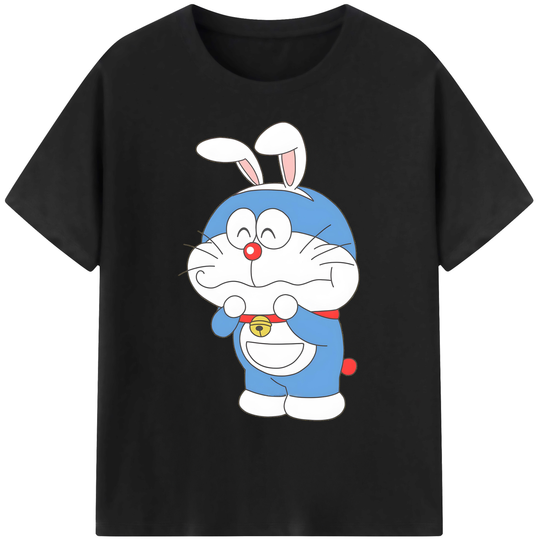 （画像用） ドラえもん Doraemon 綿100％ メンズ半袖Tシャツ｜肌触りやわらか＆通気性