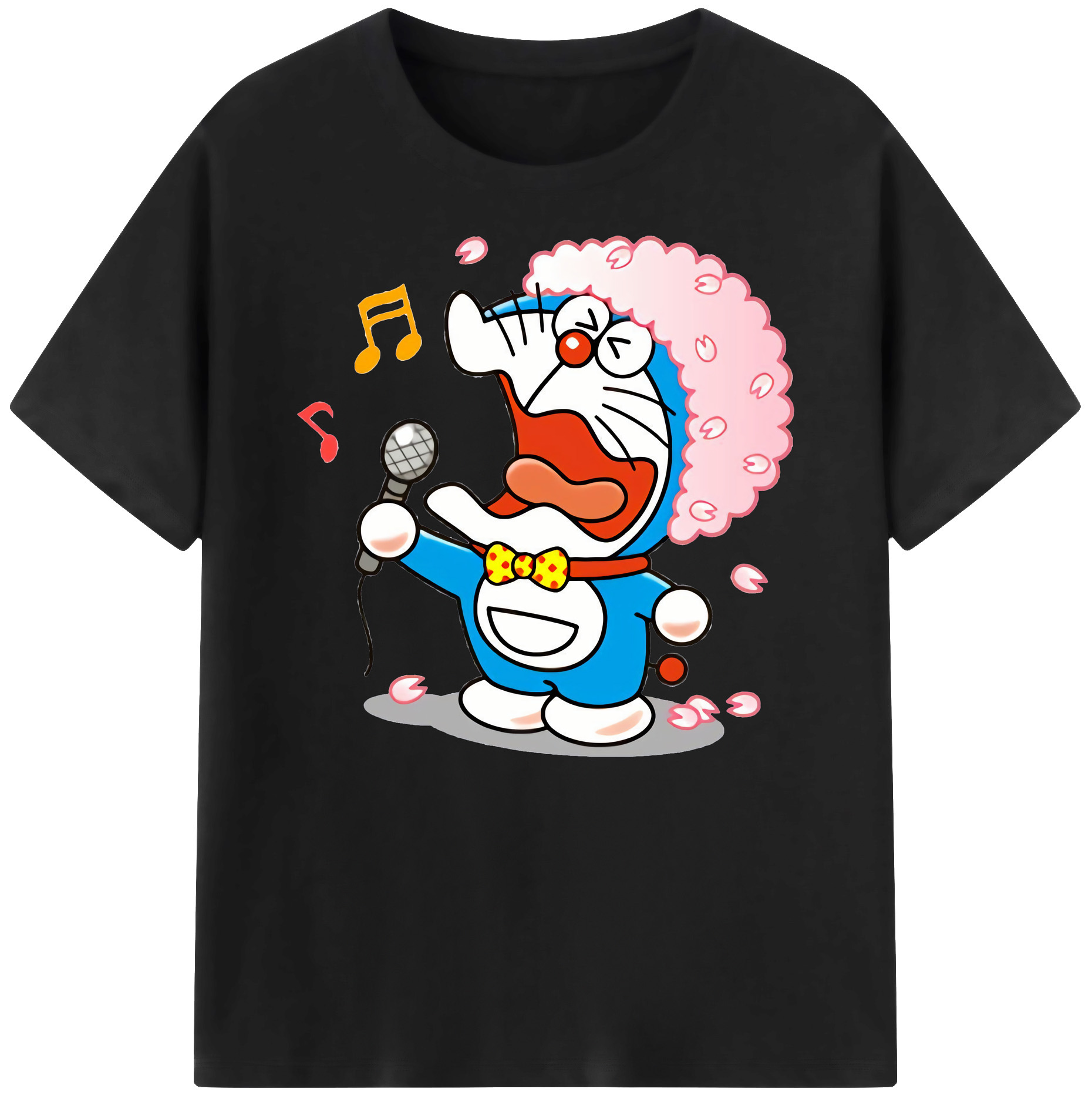 （画像用） ドラえもん Doraemon 綿100％ メンズ半袖Tシャツ｜肌触りやわらか＆通気性