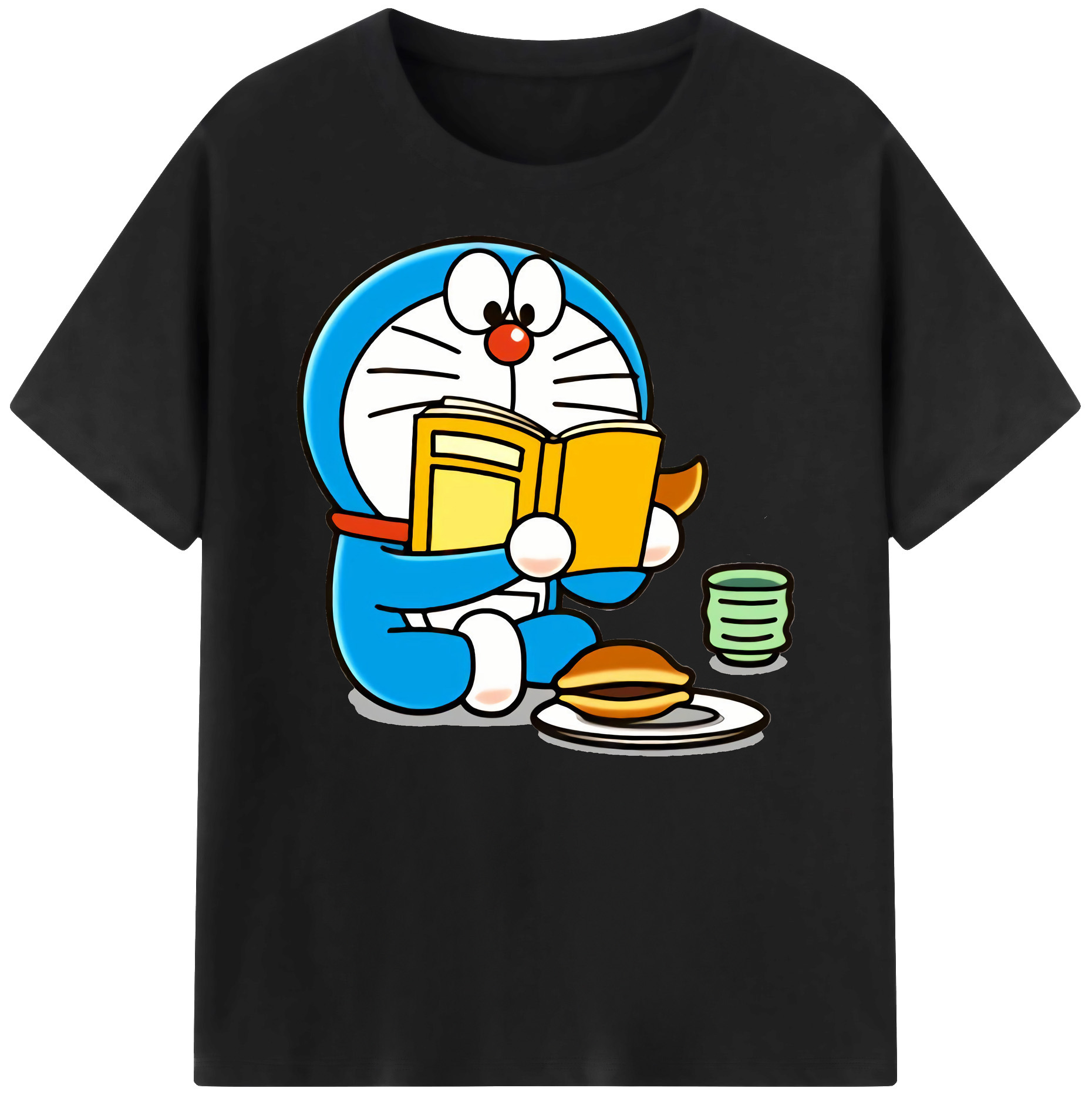 （画像用） ドラえもん Doraemon 綿100％ メンズ半袖Tシャツ｜肌触りやわらか＆通気性