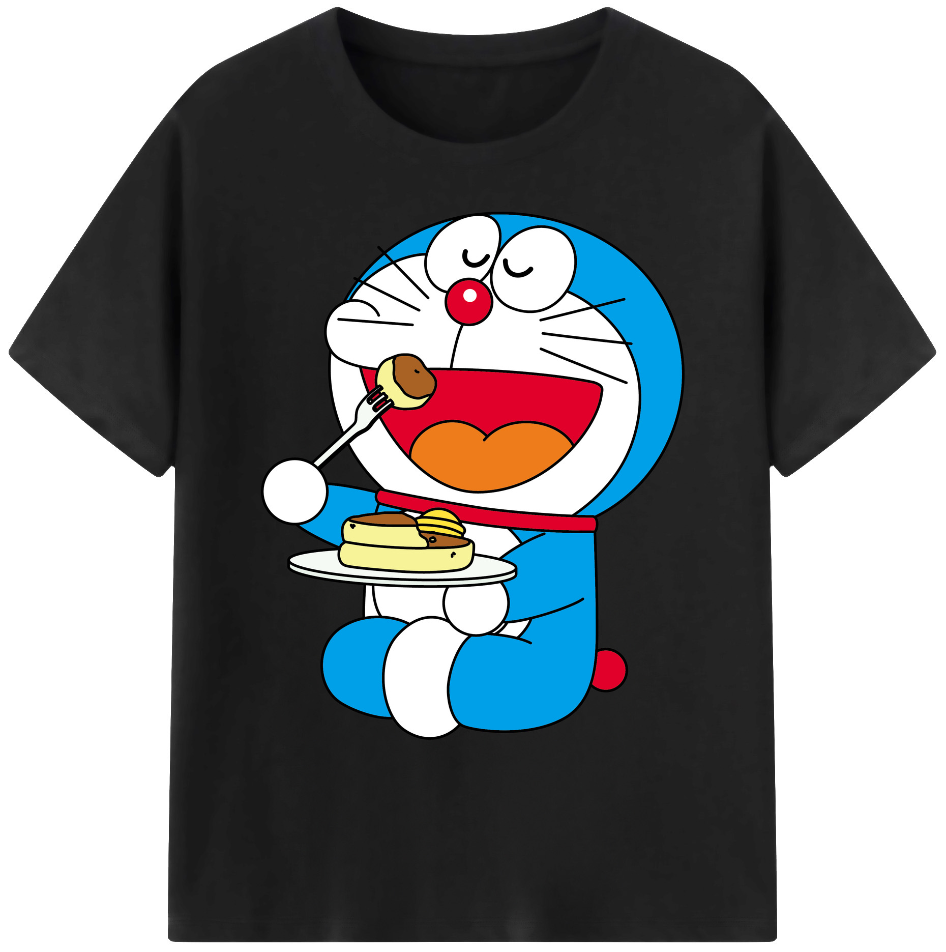 （画像用） ドラえもん Doraemon 綿100％ メンズ半袖Tシャツ｜肌触りやわらか＆通気性