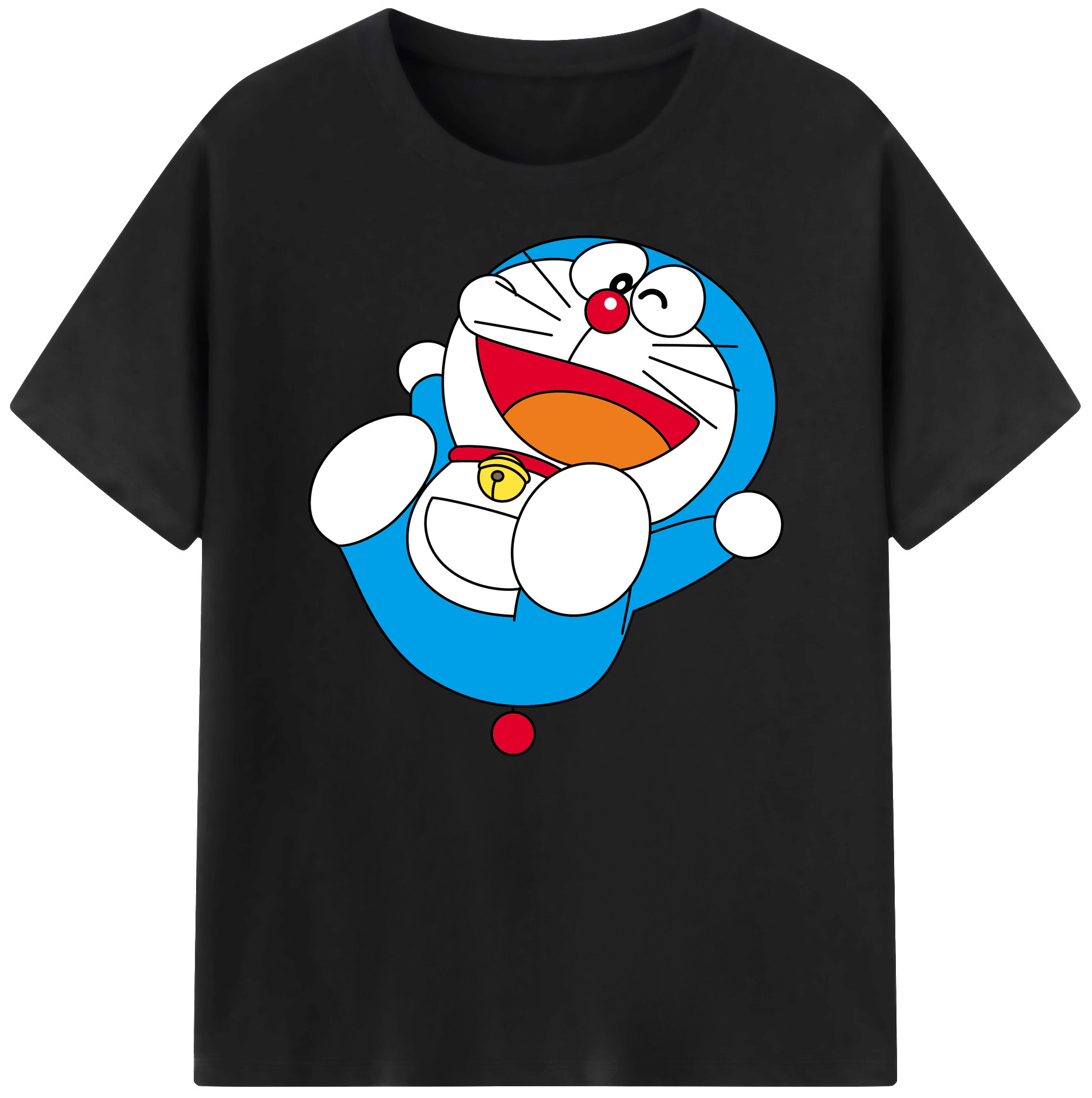 （画像用） ドラえもん Doraemon 綿100％ メンズ半袖Tシャツ｜肌触りやわらか＆通気性