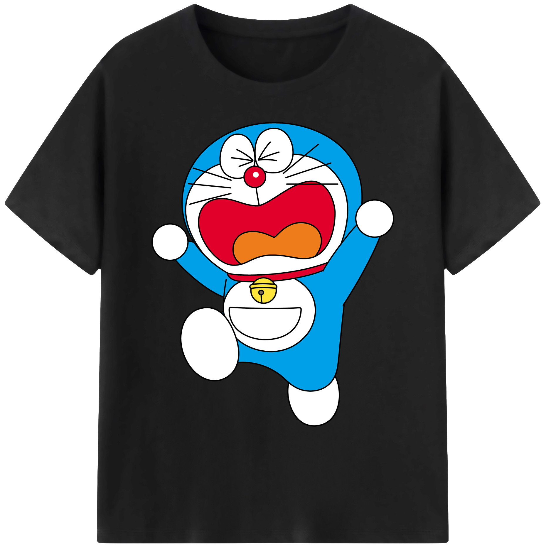 （画像用） ドラえもん Doraemon 綿100％ メンズ半袖Tシャツ｜肌触りやわらか＆通気性